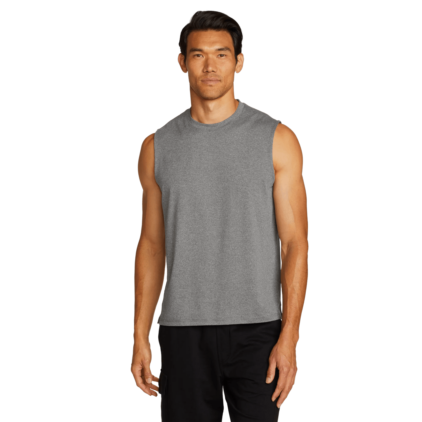 Men's Mountain Trek Tank-Med Htr Gray-Regular-4