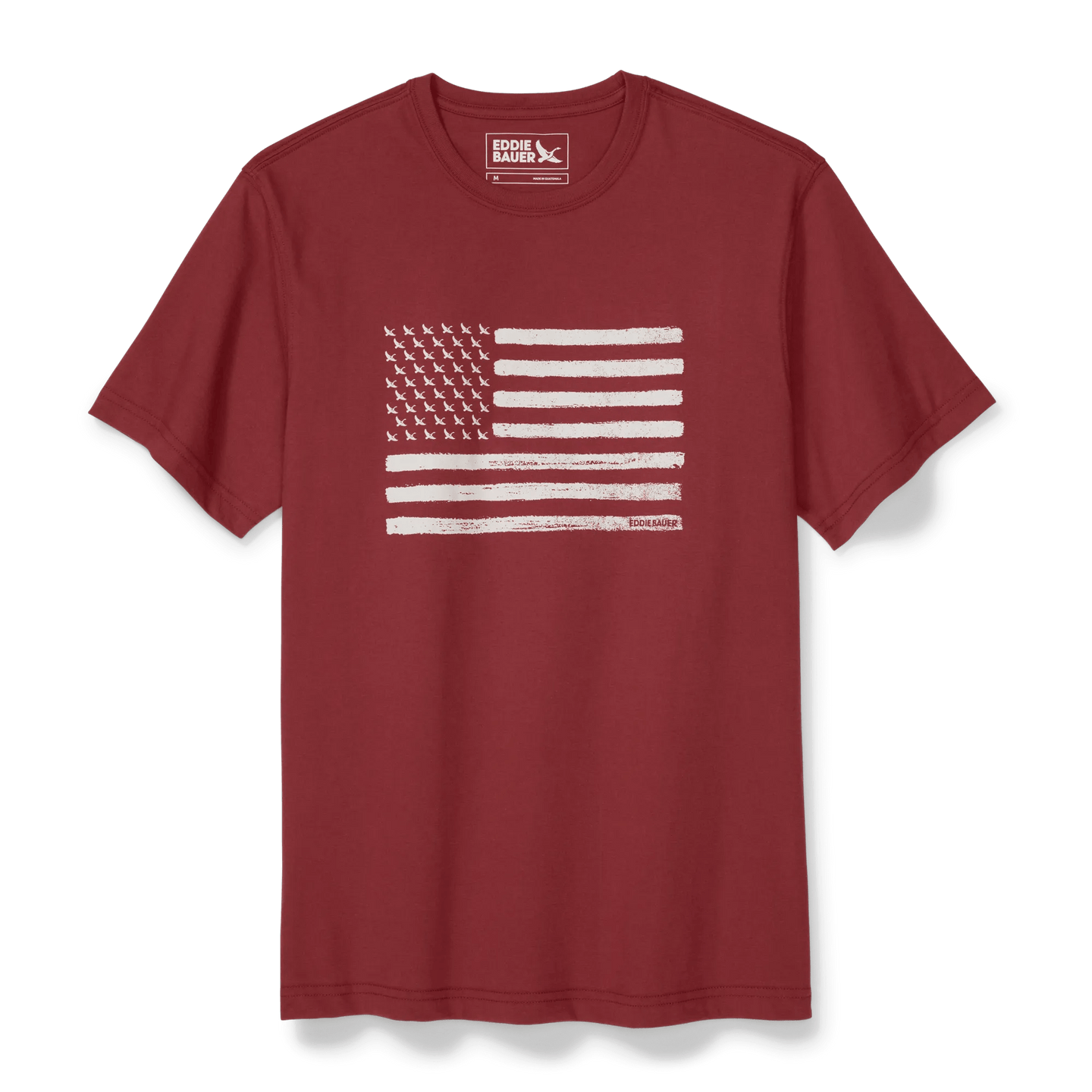 Graphic T-Shirt - Goose Flag-Dk Ruby-Regular-2