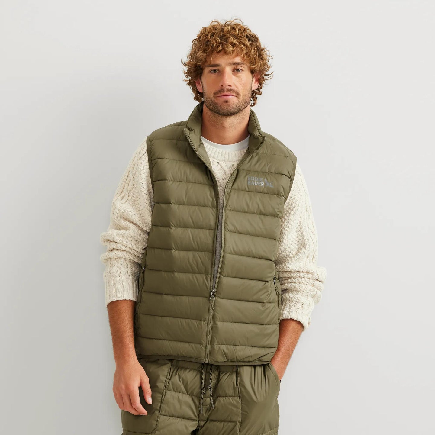 Men's CirrusLite Down Vest-Alder-Regular-4