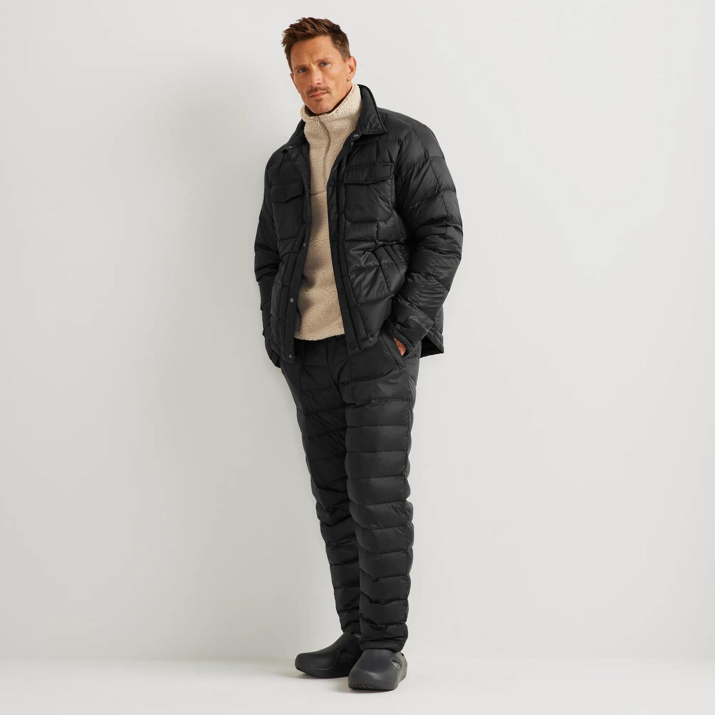 Men's CirrusLite Down Shirt Jacket-Black-Regular-3