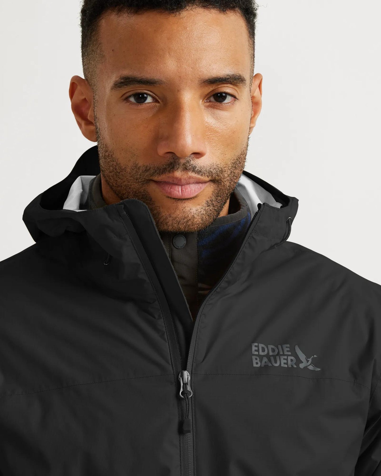 Men's RipPac® Pro Waterproof Hooded Rain Jacket-Black-Regular-11