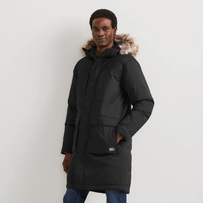 Men's Superior Down Waterproof Hooded Stadium Coat