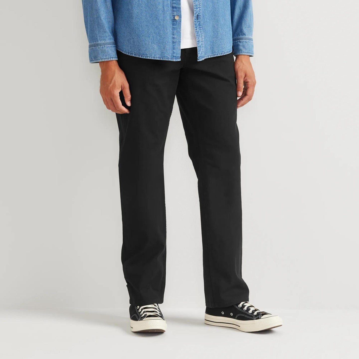 Men's Mountain Flex Classic Fit Canvas Pants-Black-Regular-5