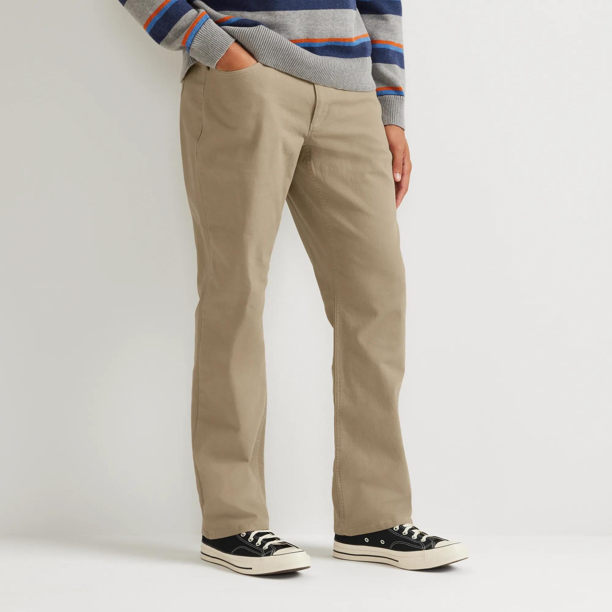 Eddie Bauer Men's Flex Mountain Canvas 5Pocket