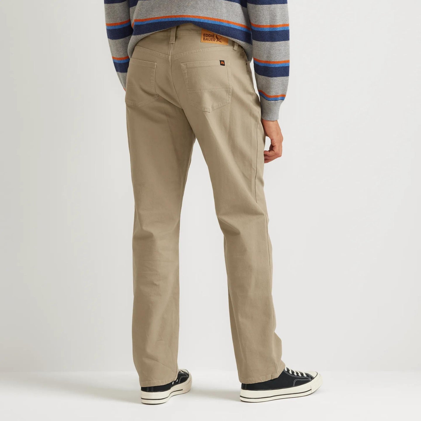 Men's Mountain Flex Classic Fit Canvas Pants-Light Khaki-Regular-6