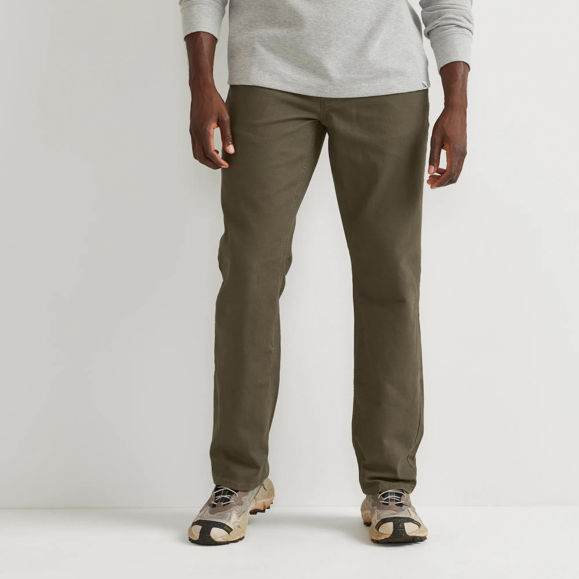 Eddie Bauer Men's Flex Mountain Canvas 5Pocket