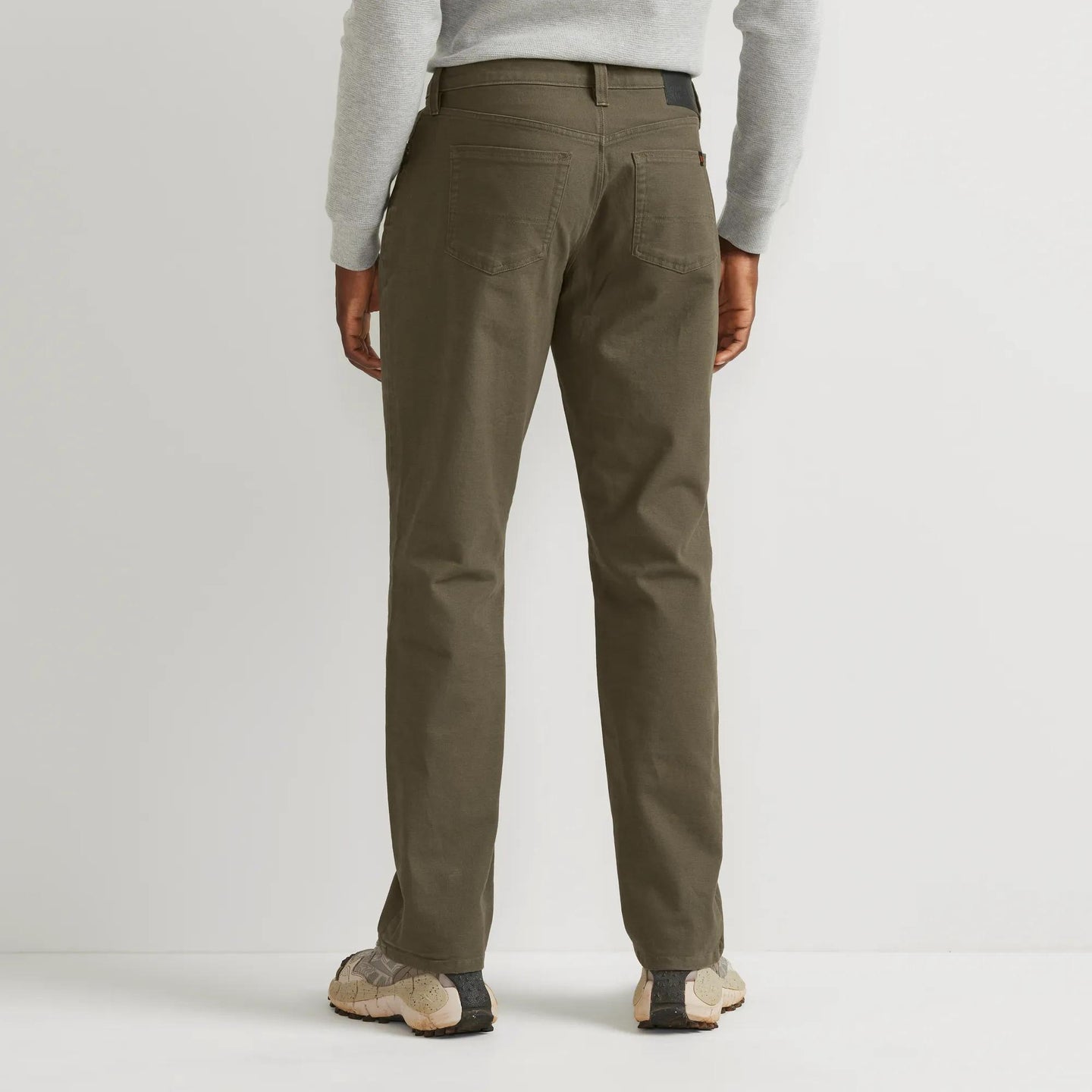 Men's Mountain Flex Classic Fit Canvas Pants-Dk Fatigue-Regular-4