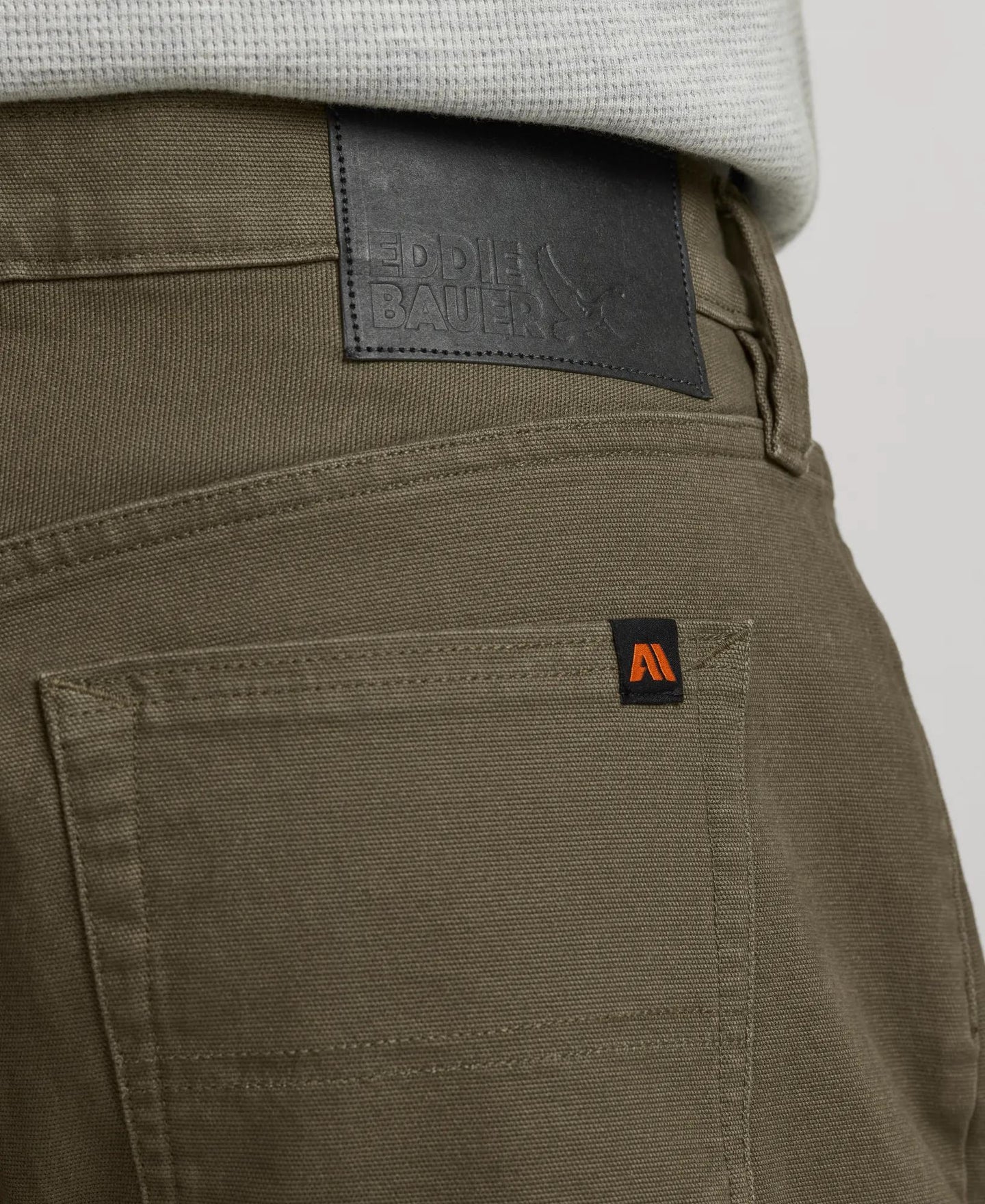 Men's Mountain Flex Classic Fit Canvas Pants-Dk Fatigue-Regular-9