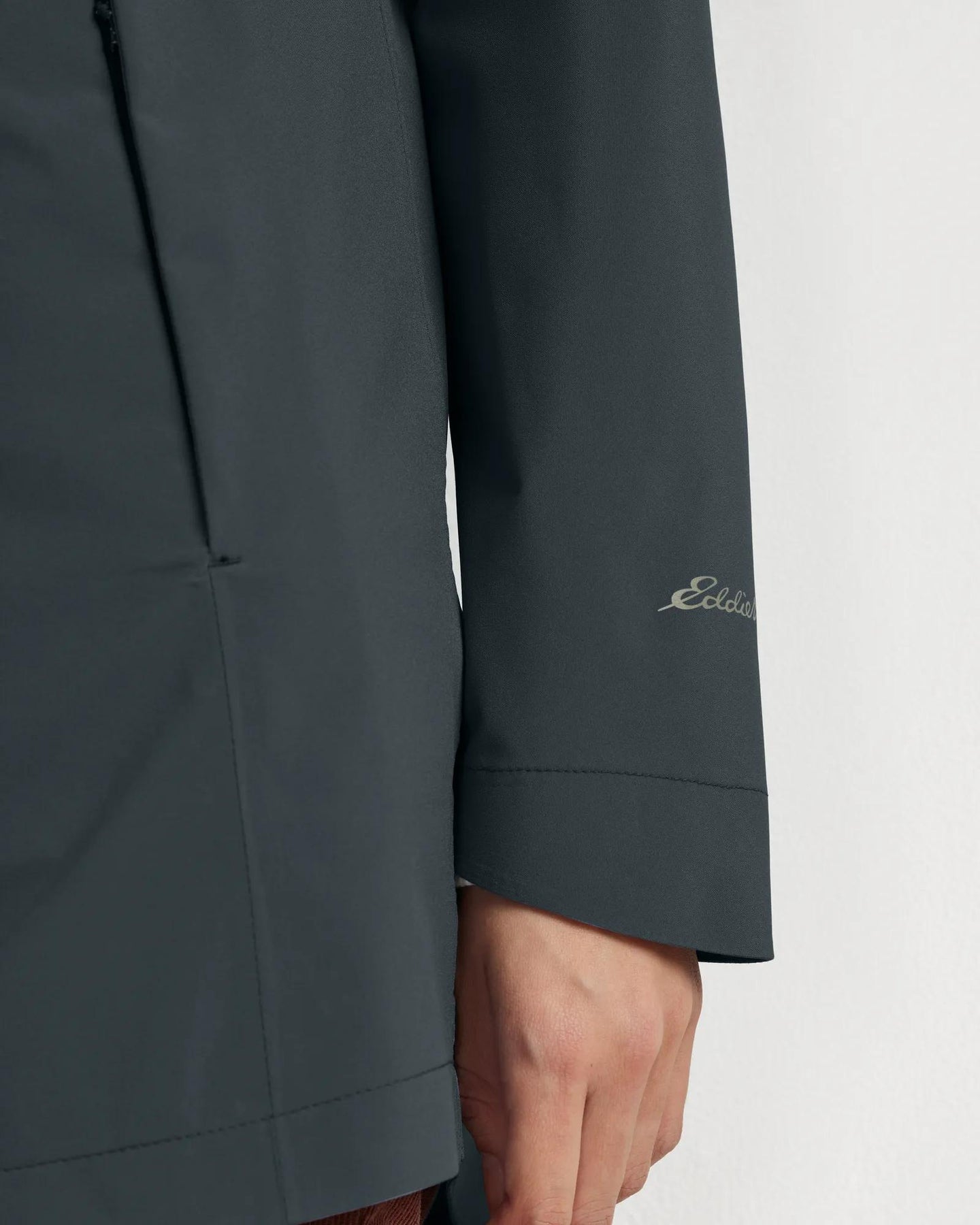 Women's Cloud Cap Waterproof Stretch Hooded Rain Parka-Storm-Regular-2