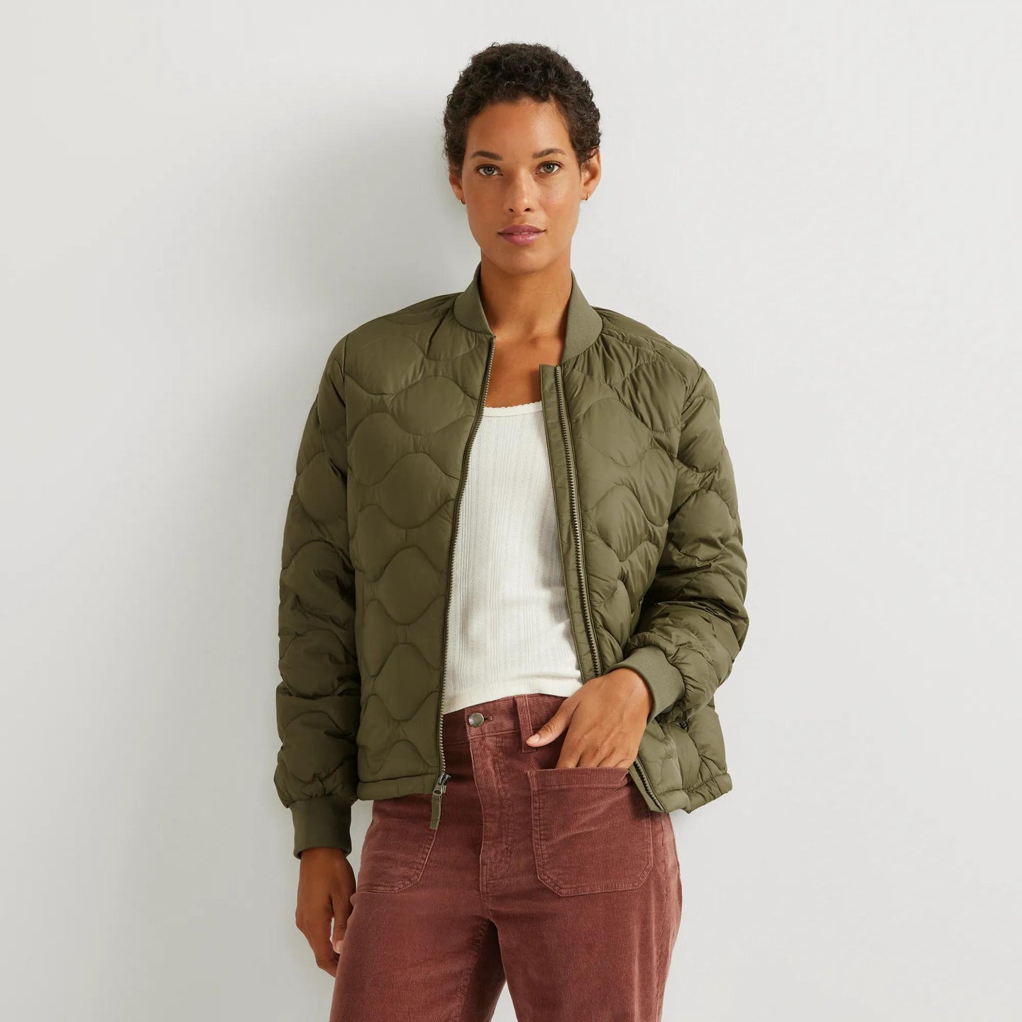 Women's Shaw Down Bomber Jacket-Alder-Regular-5