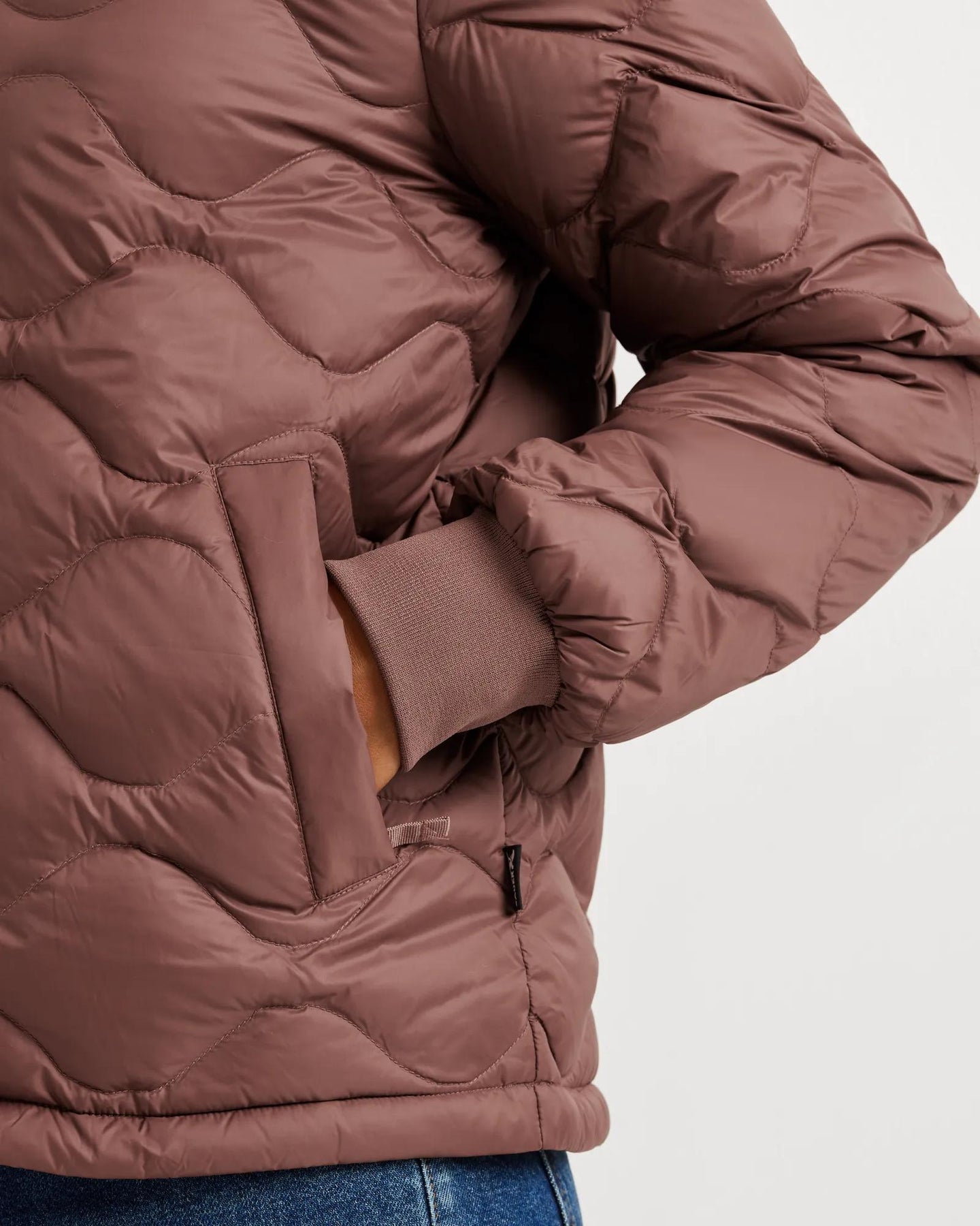 Women's Shaw Down Bomber Jacket-Plum-Regular-17