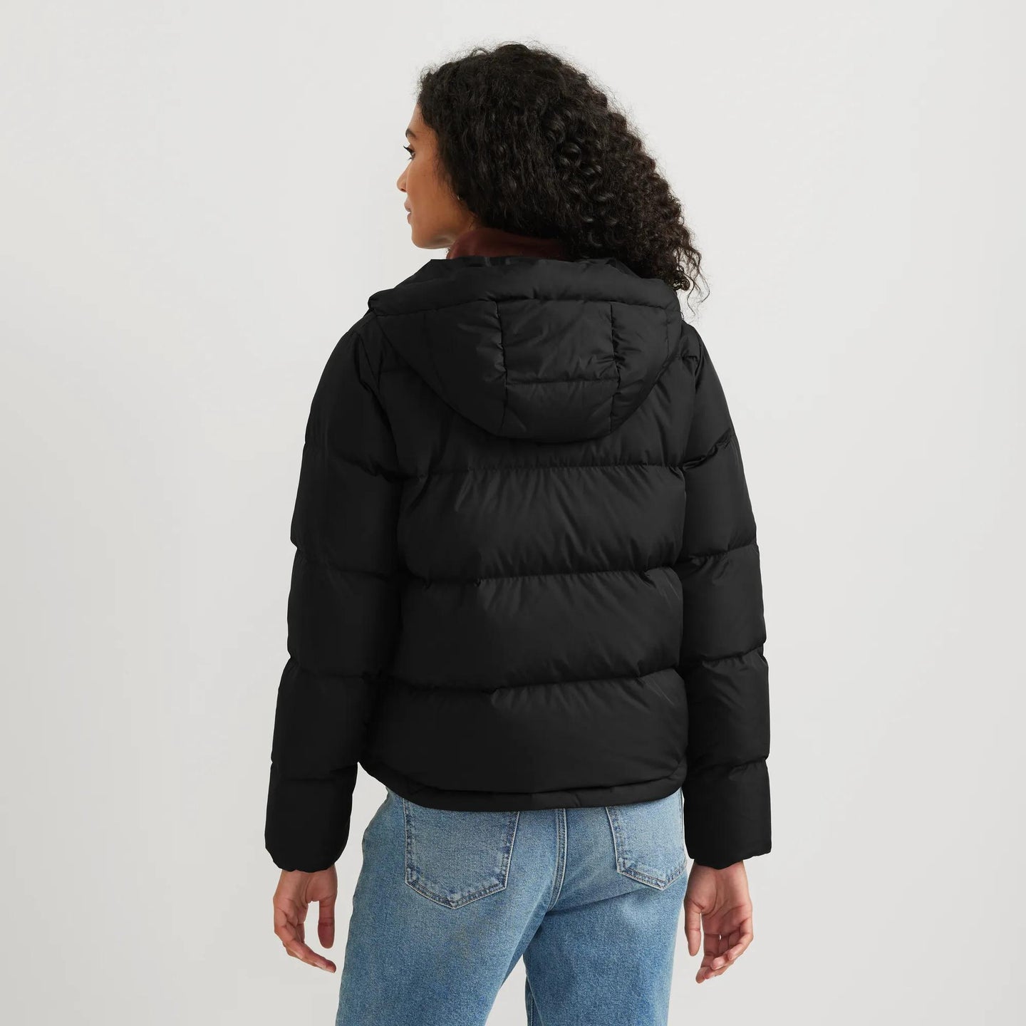 Women's Ketchum Down Hoodie-Black-Regular-2