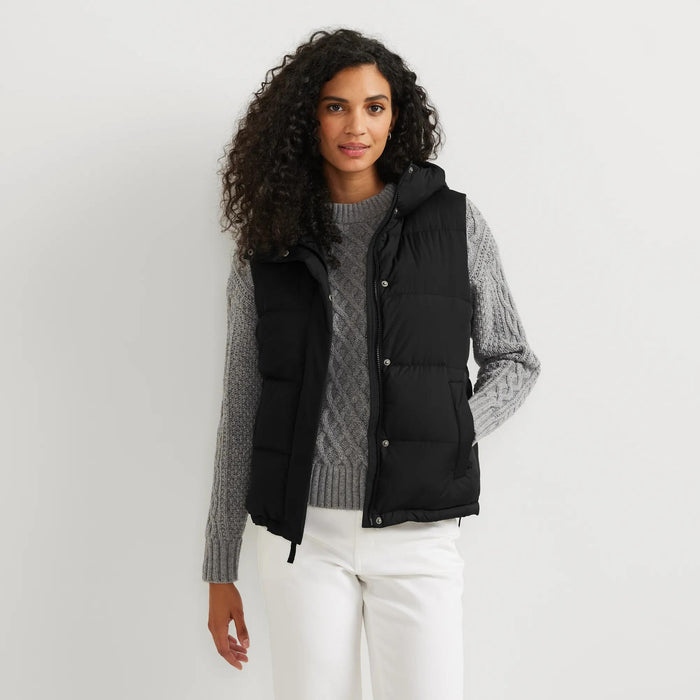 Gilet court à capuche en duvet Ketchum pour femme