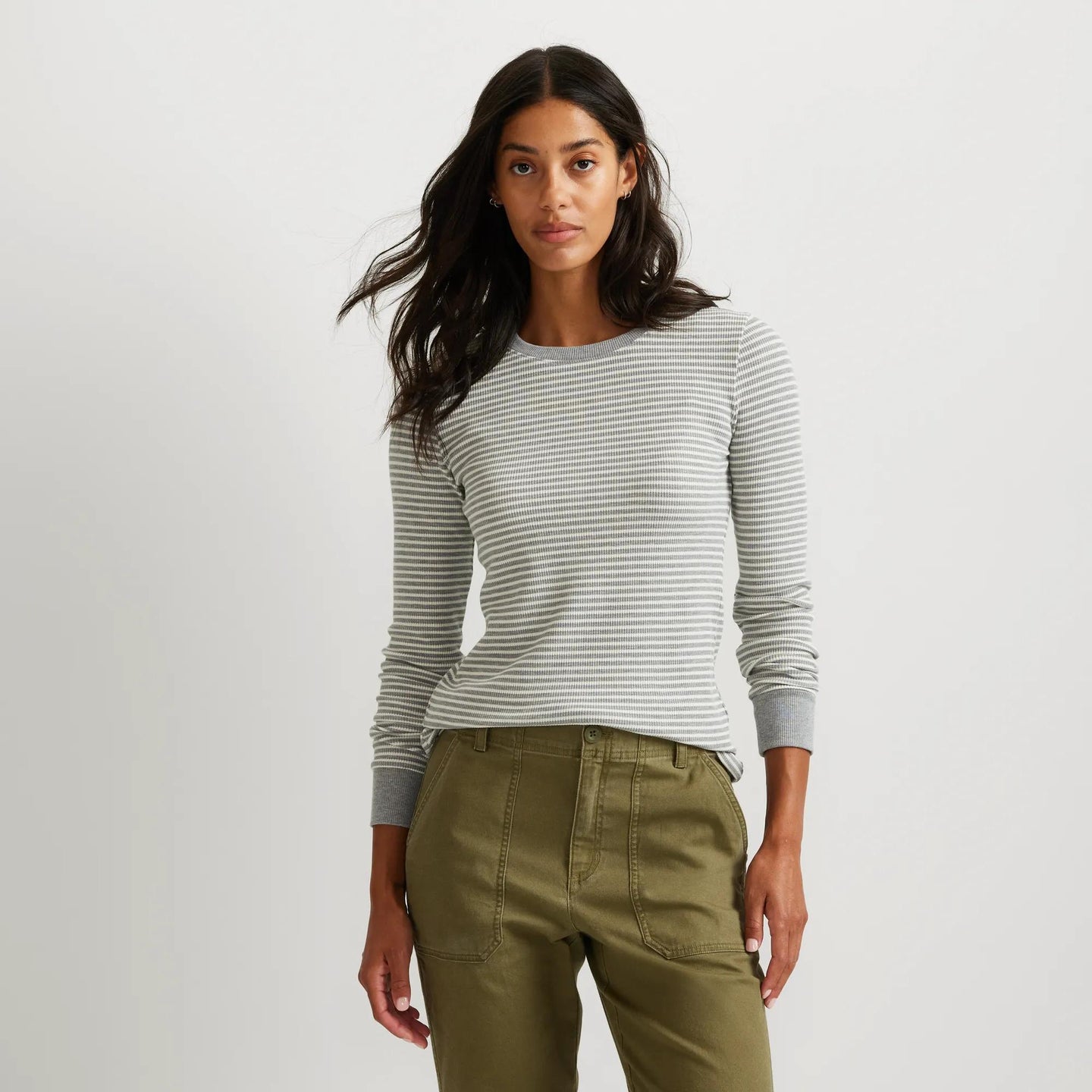 Women's Infinity Thermal Crew-Med Htr Gray-Regular-7