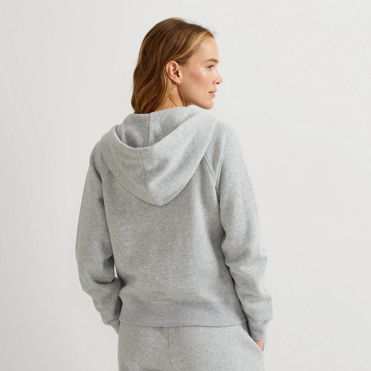 Women's Vintage Soft Full-Zip Hoodie-Htr Gray-Regular-4