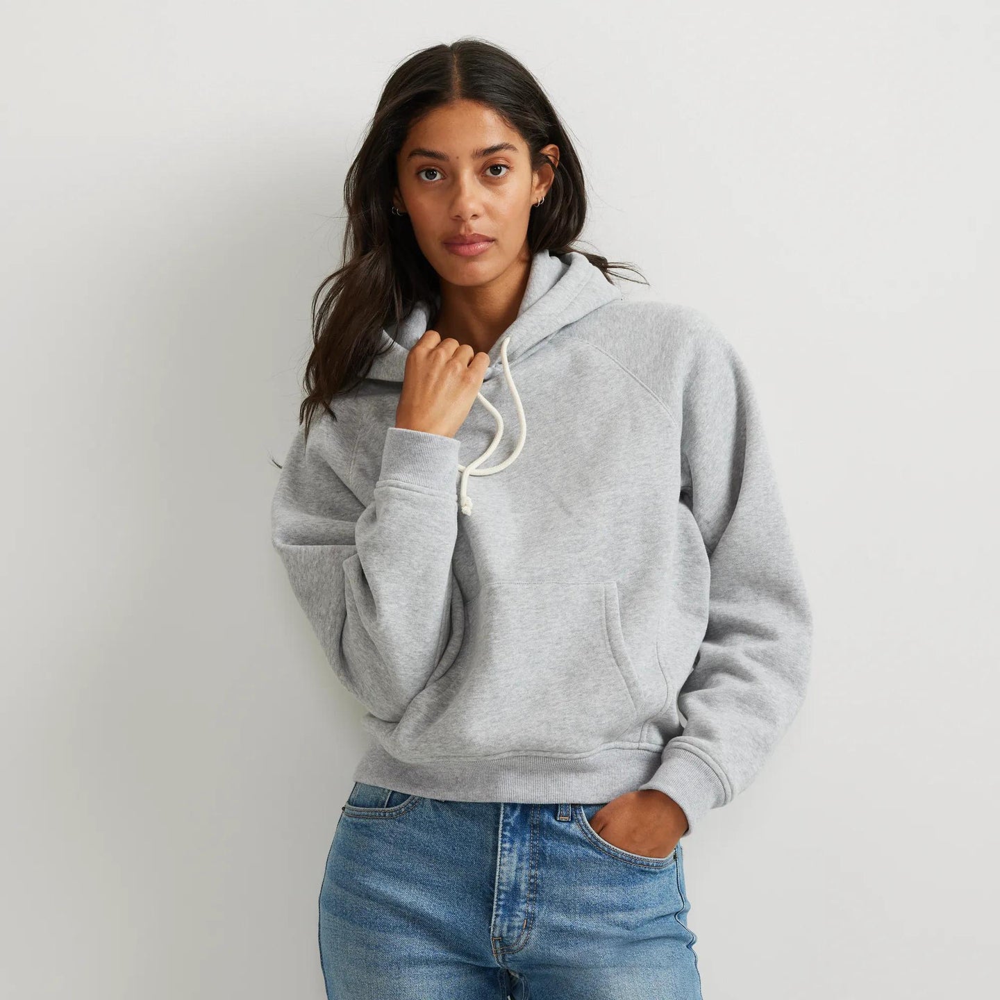 Women's Vintage Soft Pullover Hoodie-Htr Gray-Regular-3