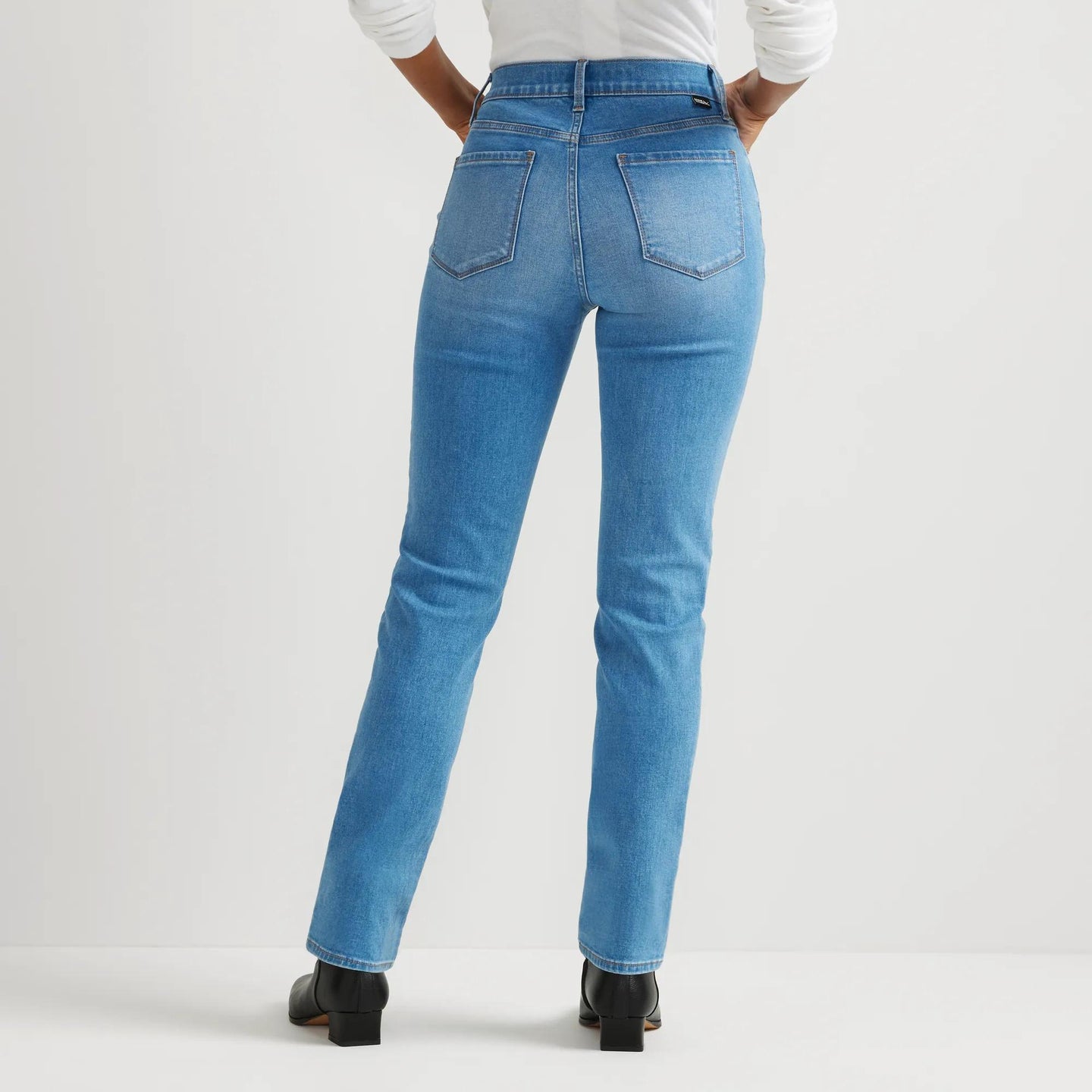 Women's Venture Stretch High-Rise Straight Leg Jeans-Creek-Regular-2