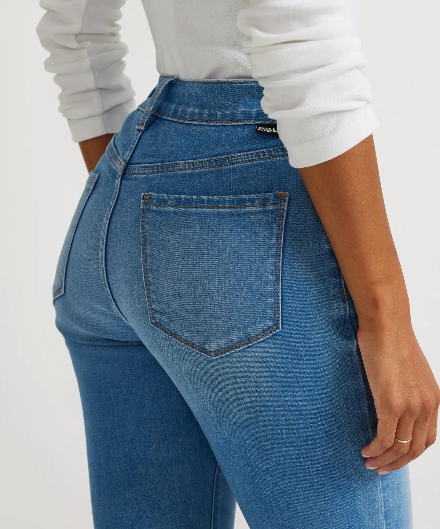 Women's Venture Stretch High-Rise Straight Leg Jeans-Creek-Regular-8