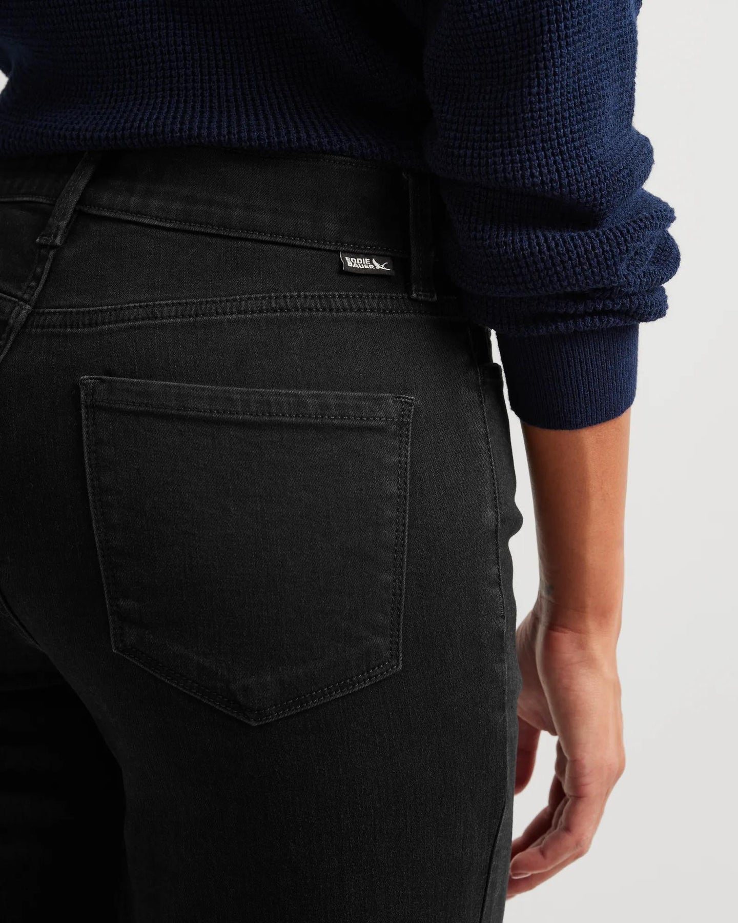 Women's Venture Stretch High-Rise Bootcut Jeans-Black-Regular-16