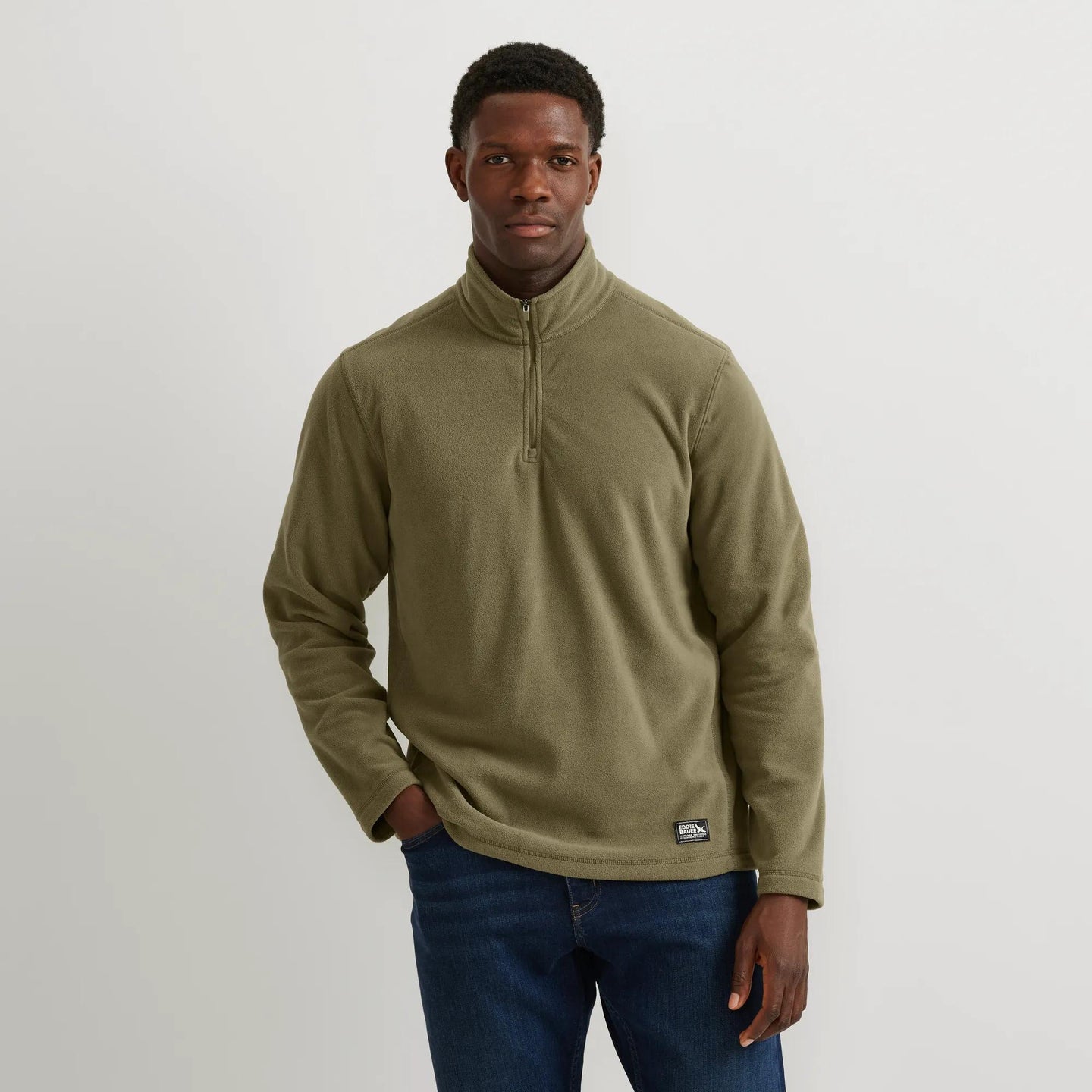 Men's Quest Fleece 1/4-Zip Pullover-Alder-Regular-7
