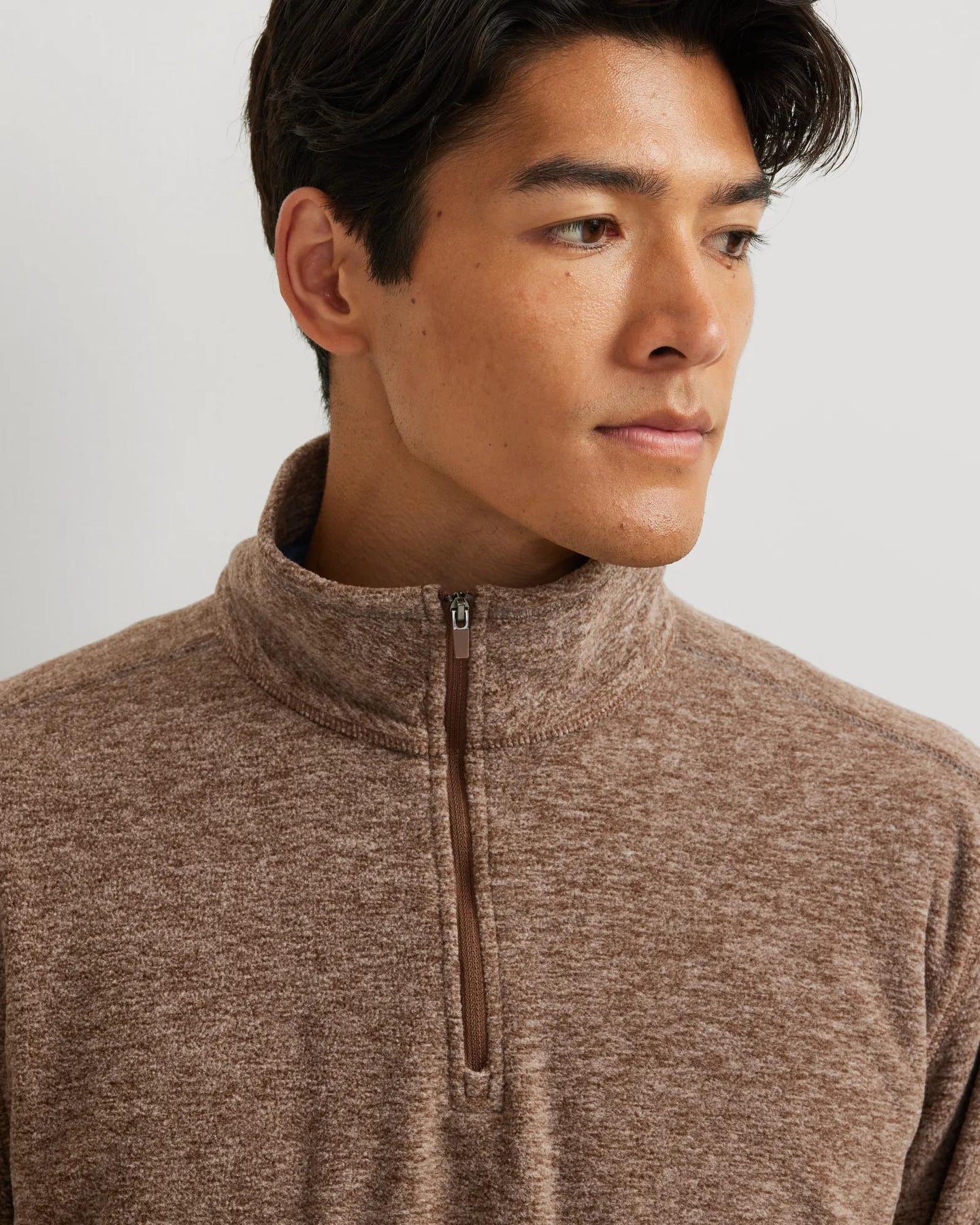 Men's Quest Fleece 1/4-Zip Pullover-Peat-Regular-12