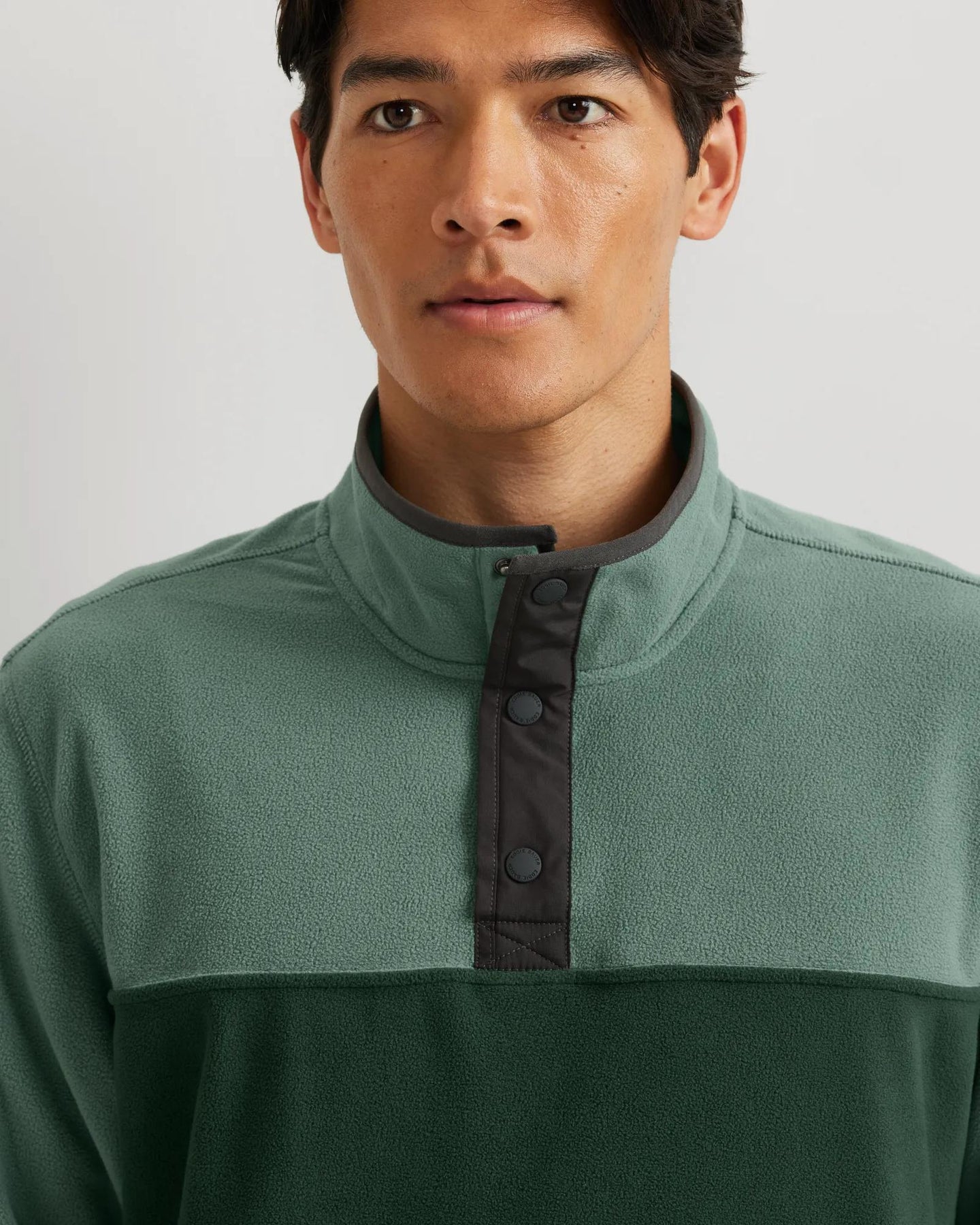 Men's Chutes Fleece Snap Mock Pullover-Juniper-Regular-5