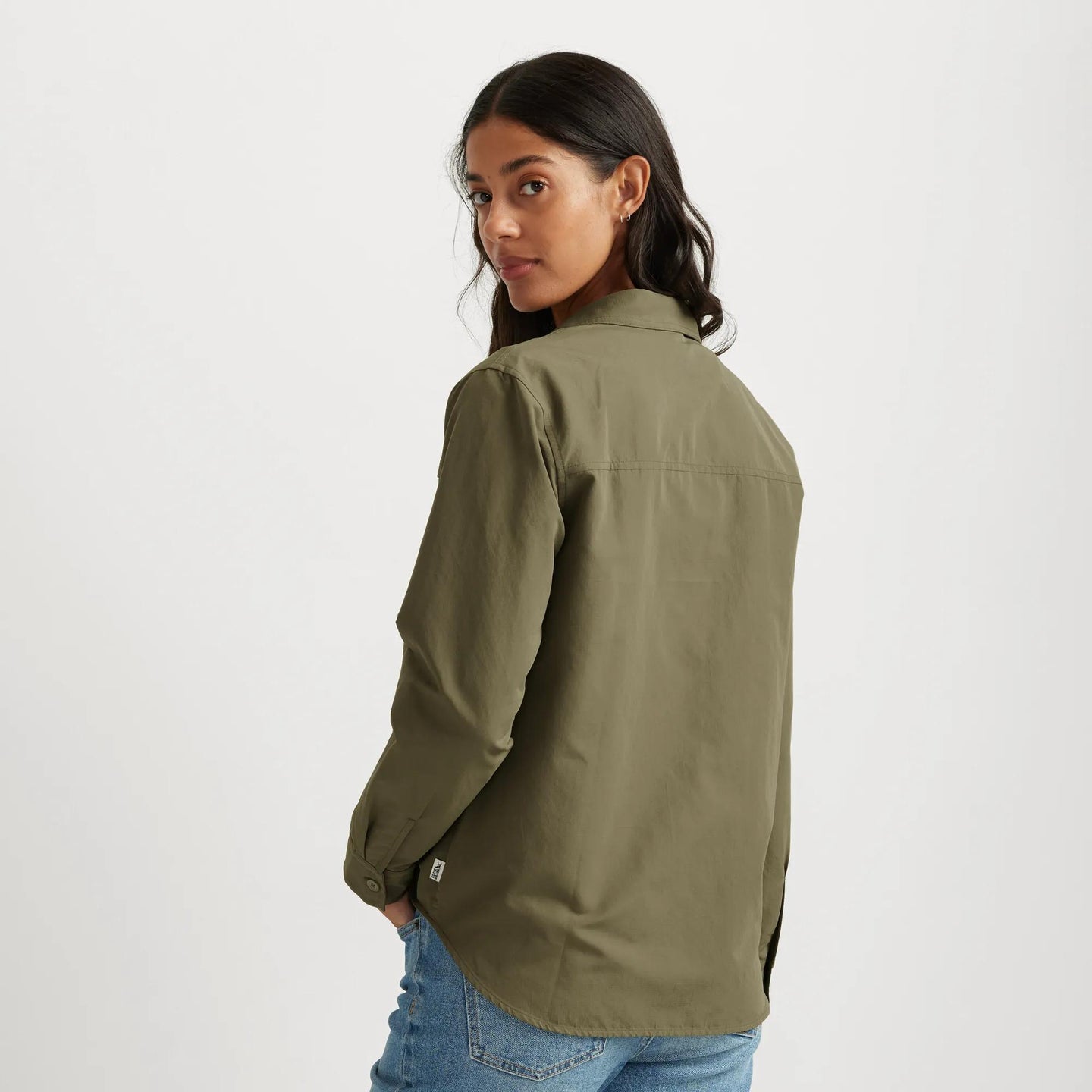 Women's Long-Sleeve Rainier Ripstop Shirt-Alder-Regular-2