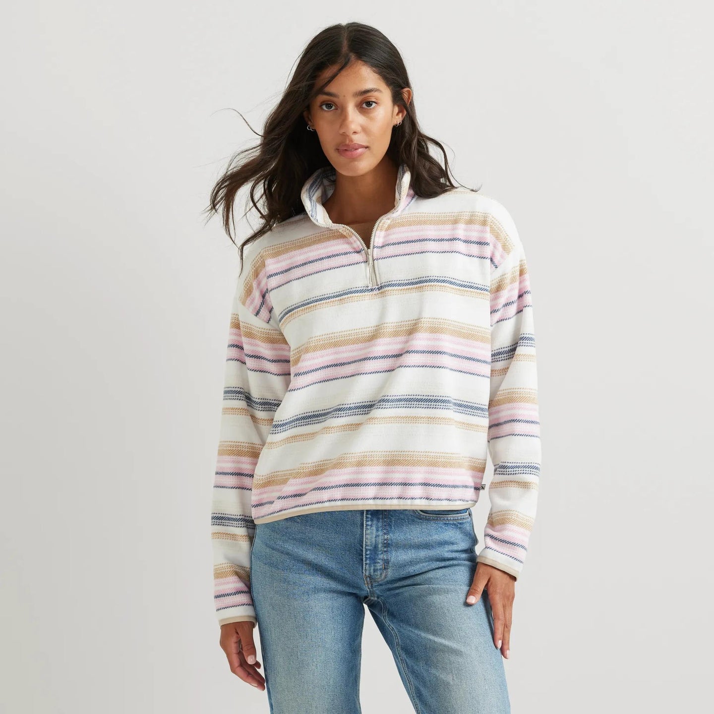 Women's Quest Fleece 2.0 Pullover - Print-Birch-Regular-1