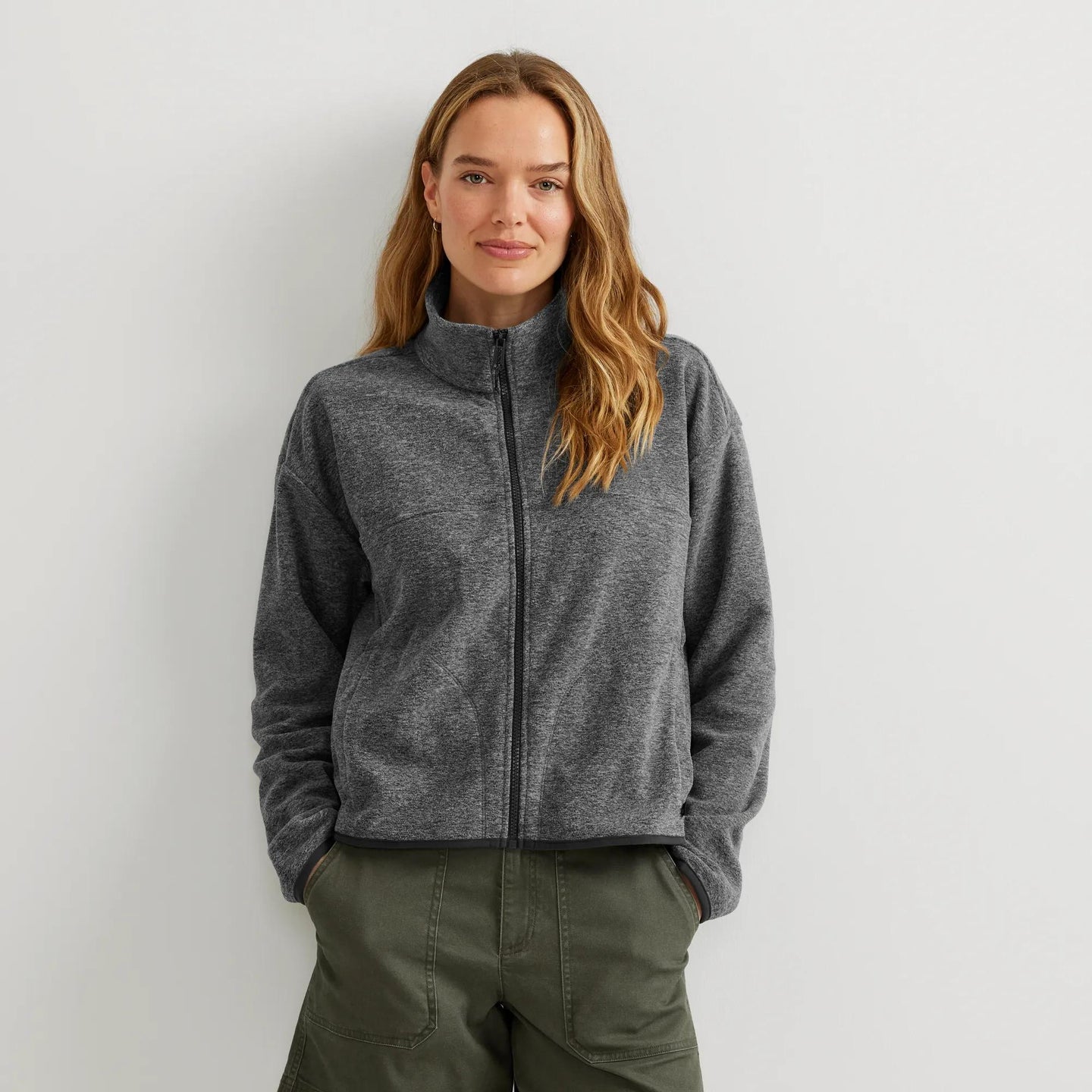 Women's Quest Fleece 2.0 Full-Zip Jacket-Charcoal Htr-Regular-5