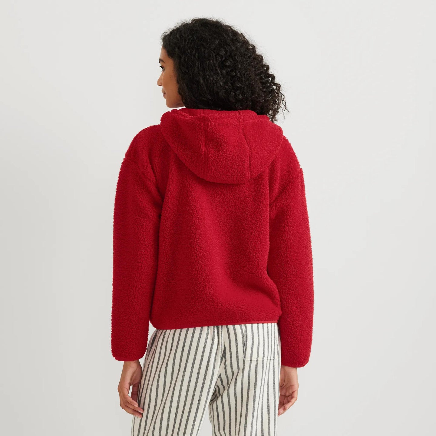 Women's Chill Out Fleece Hoodie-Cardinal-Regular-9