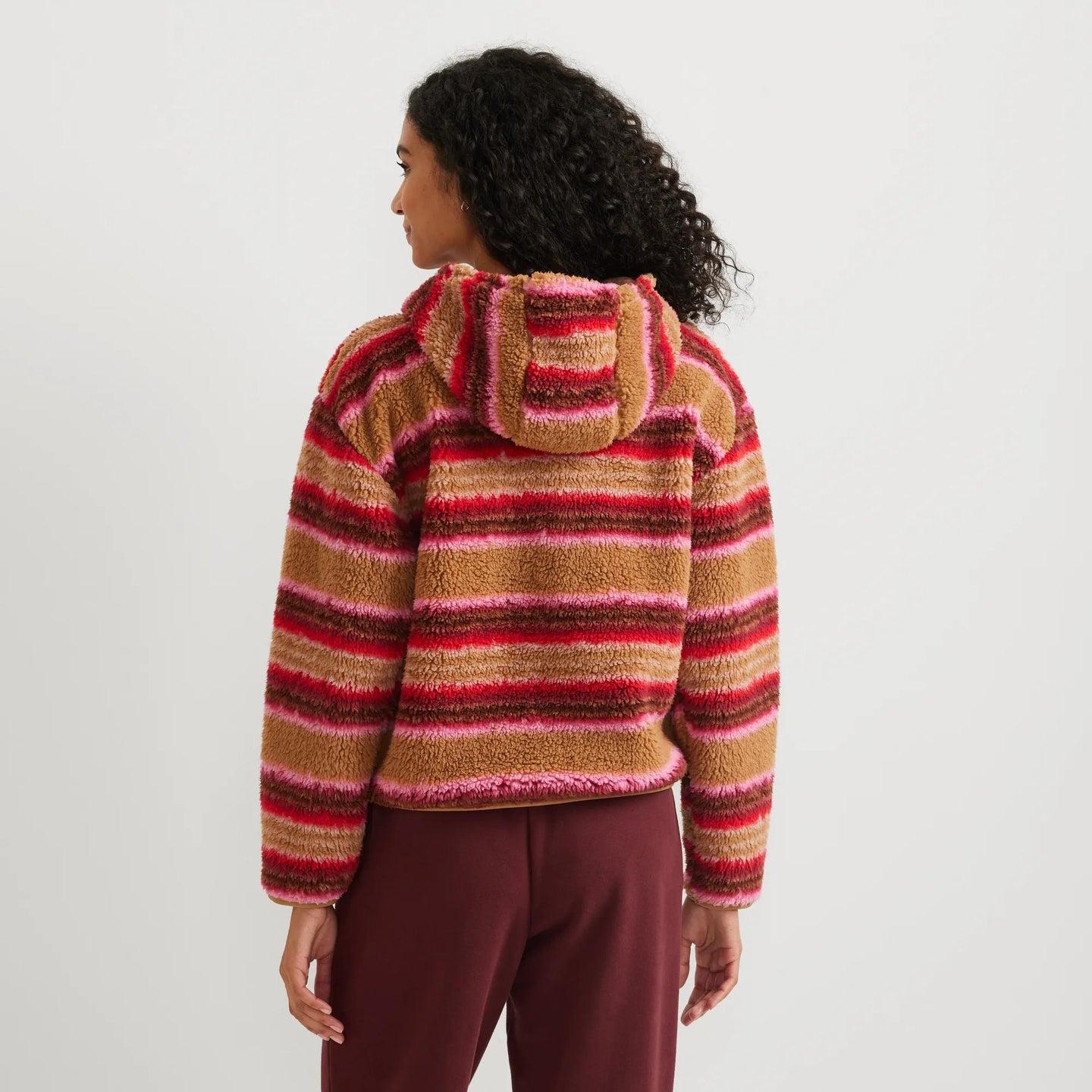 Women's Chill Out Fleece Hoodie-Berry-Regular-10