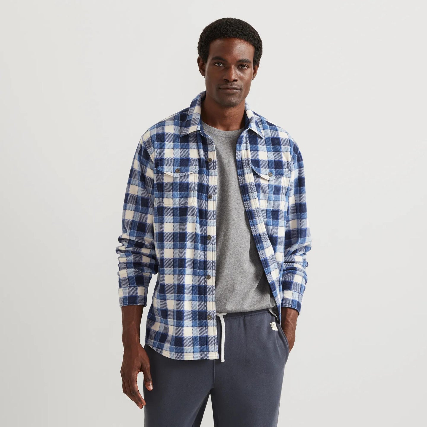 Men's LS Chutes Microfleece Shirt-Brook-Regular-2