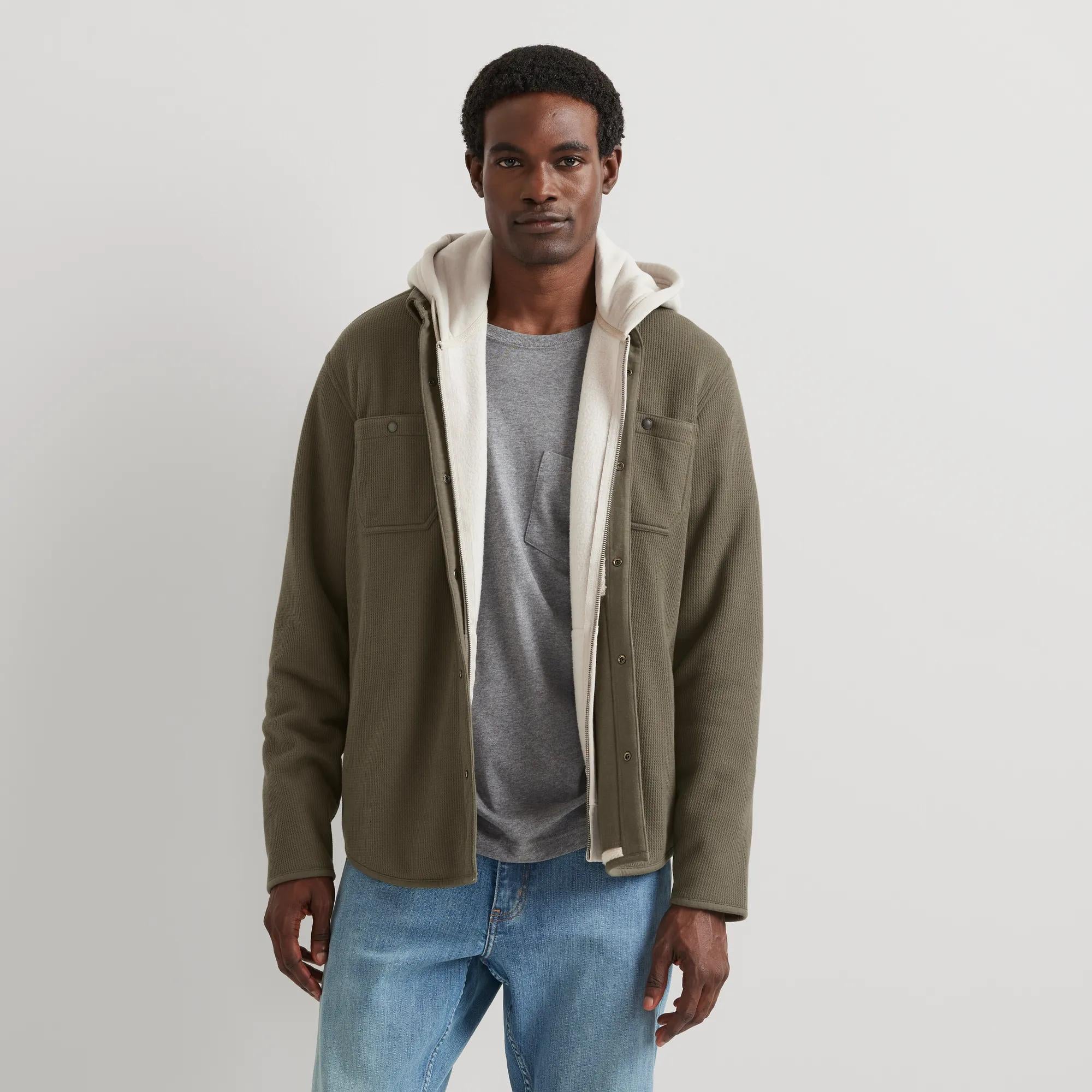 Eddie Bauer Men's LS Faux Shearling Lined The