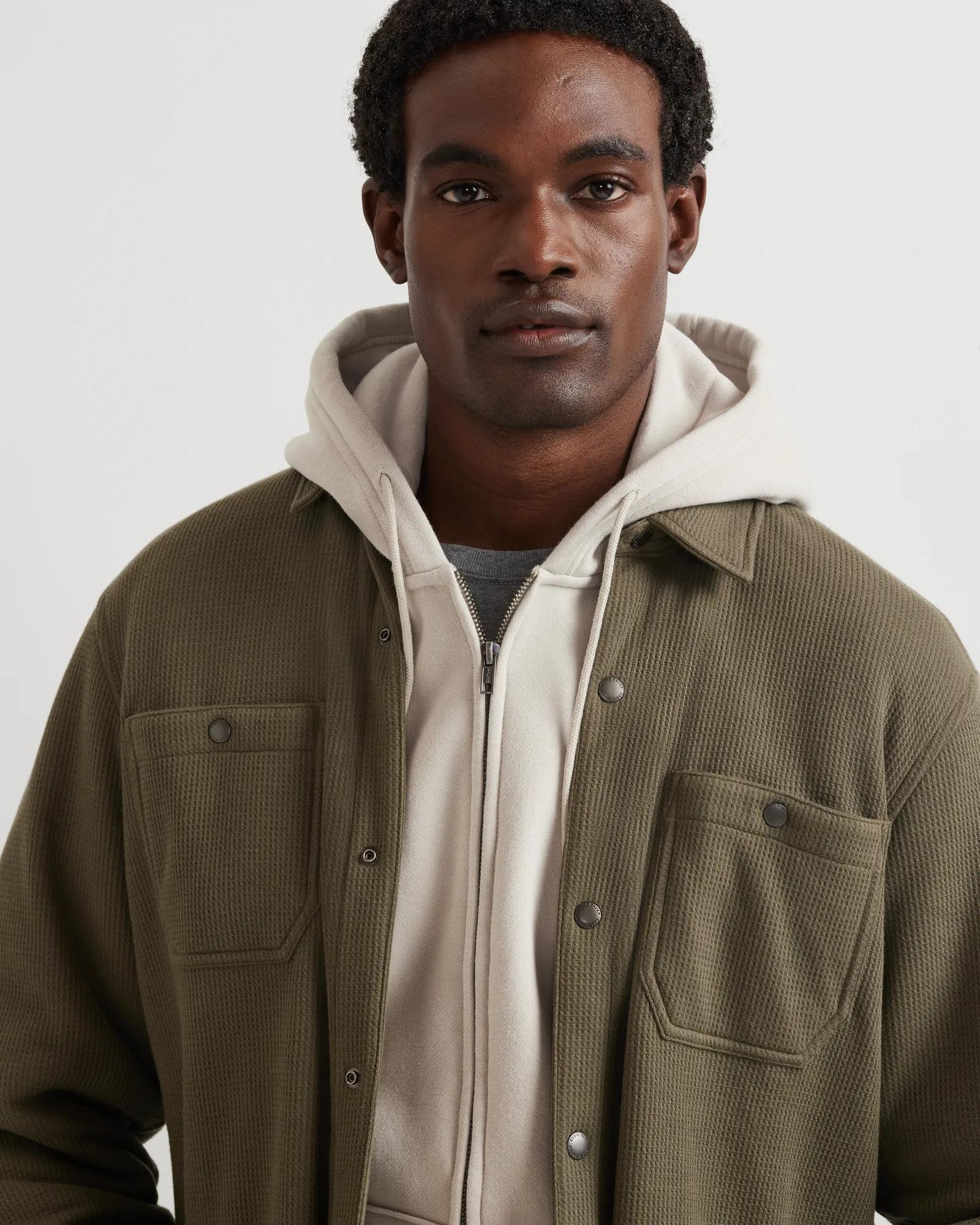 Eddie Bauer Men's LS Faux Shearling Lined The