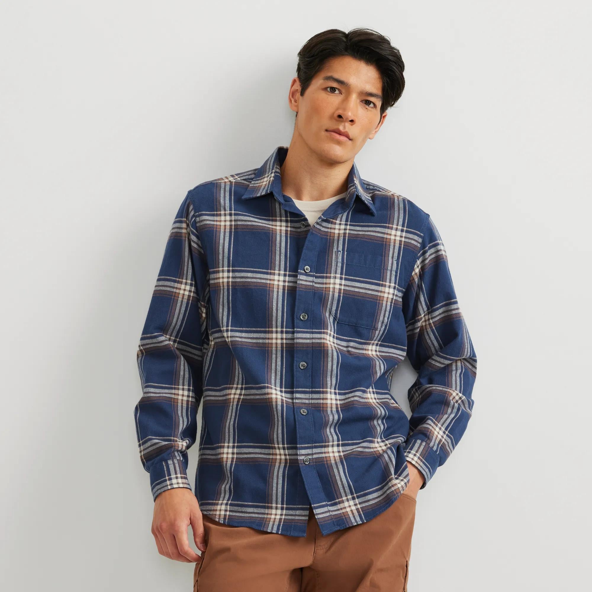 Eddie Bauer Men's LS Rlx Eddie's Favorite Fla