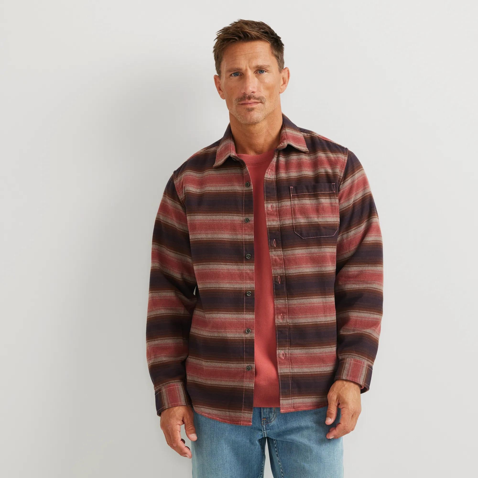 Eddie Bauer Men's LS Rlx Eddie's Favorite Fla