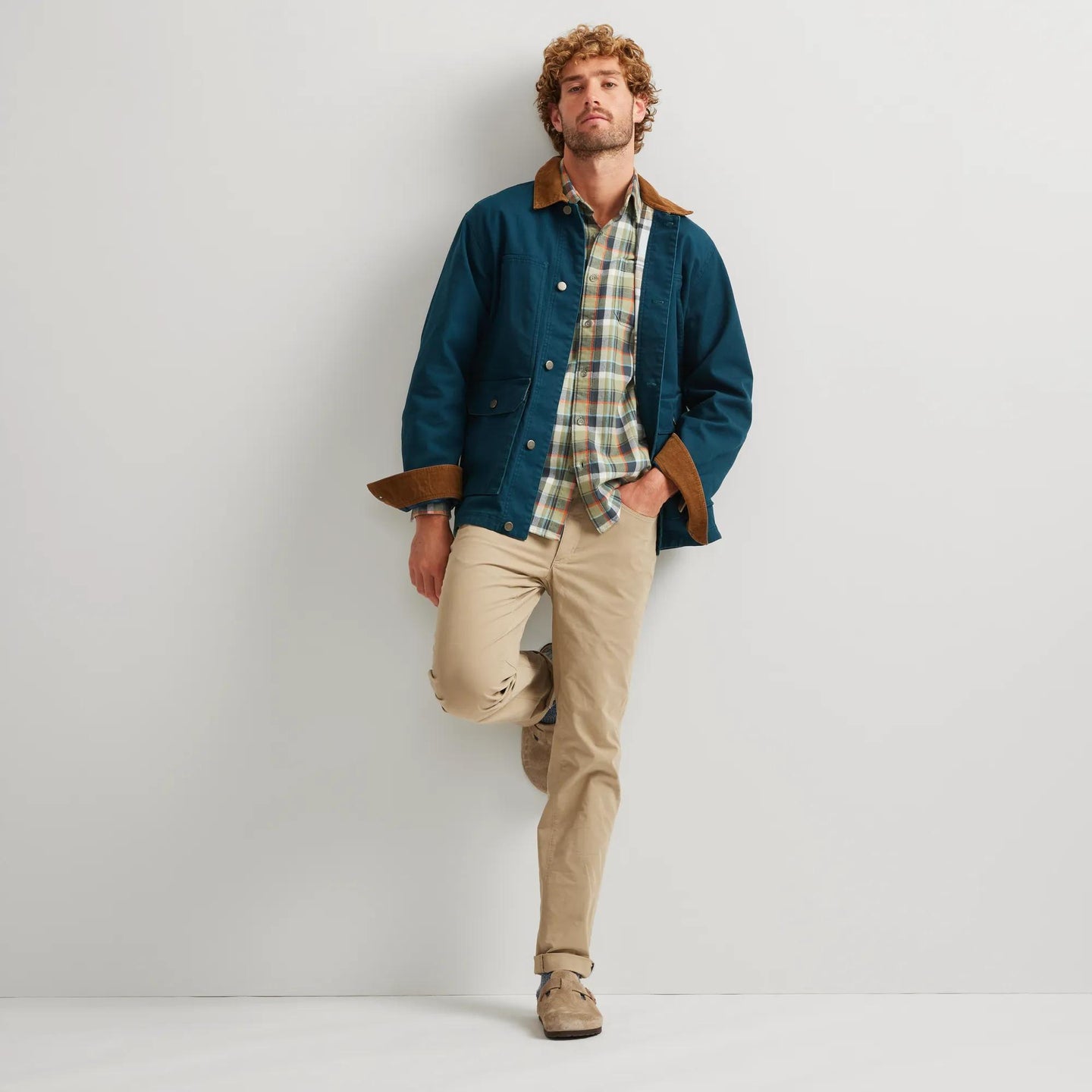 Men's Eddie's Favorite Flannel Relaxed Fit Shirt - Plaid-Dusty Sage-Regular-6