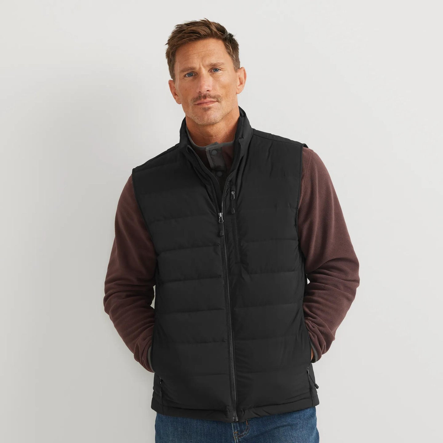 Men's EB Stretch Down Vest-Black-Regular-1