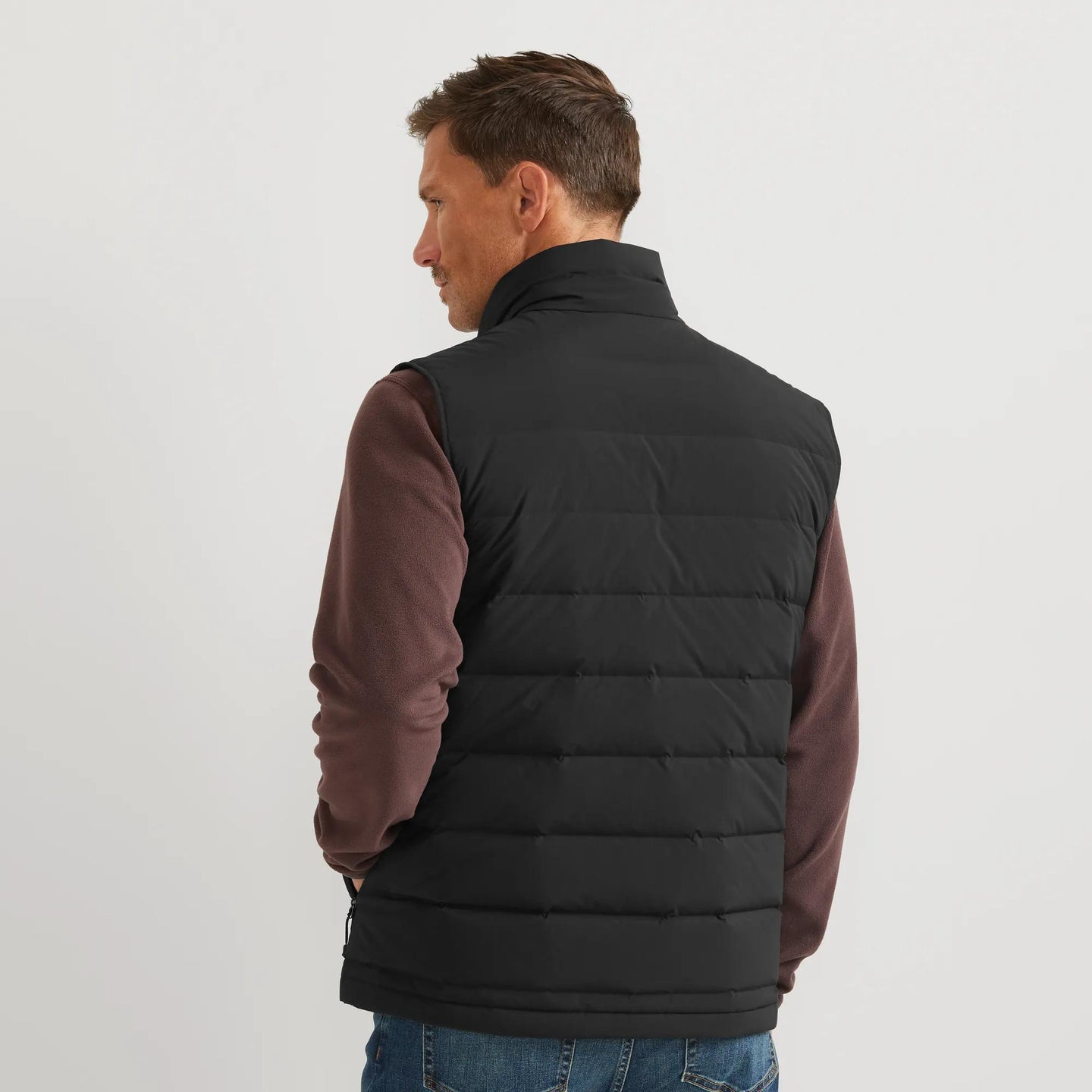 Men's EB Stretch Down Vest-Black-Regular-4