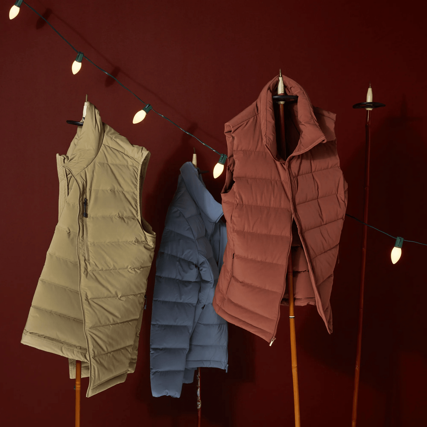 Men's EB Stretch Down Vest-Light Khaki-Regular-3