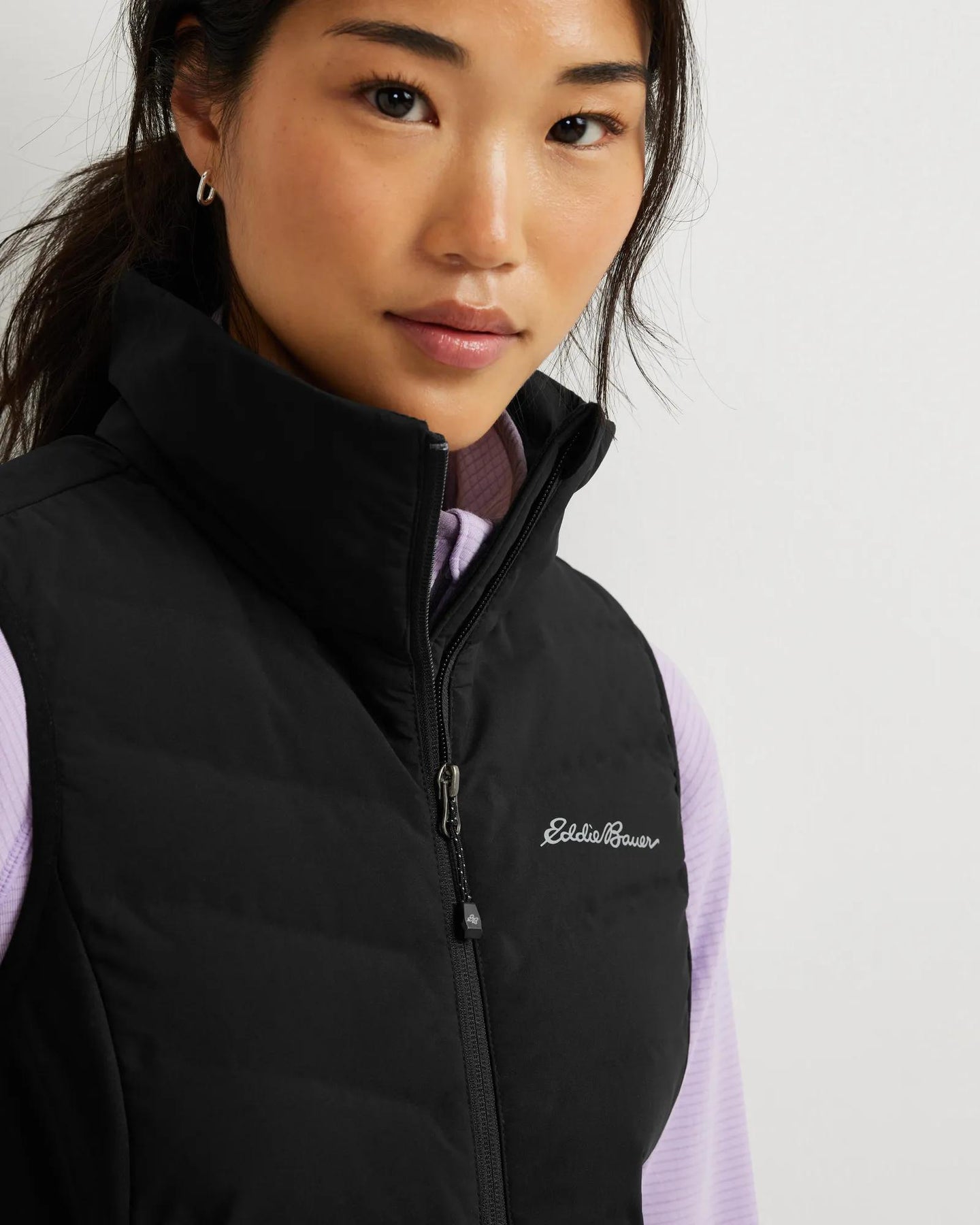 Women's MotionLoft Hybrid Down Vest-Black-Regular-7