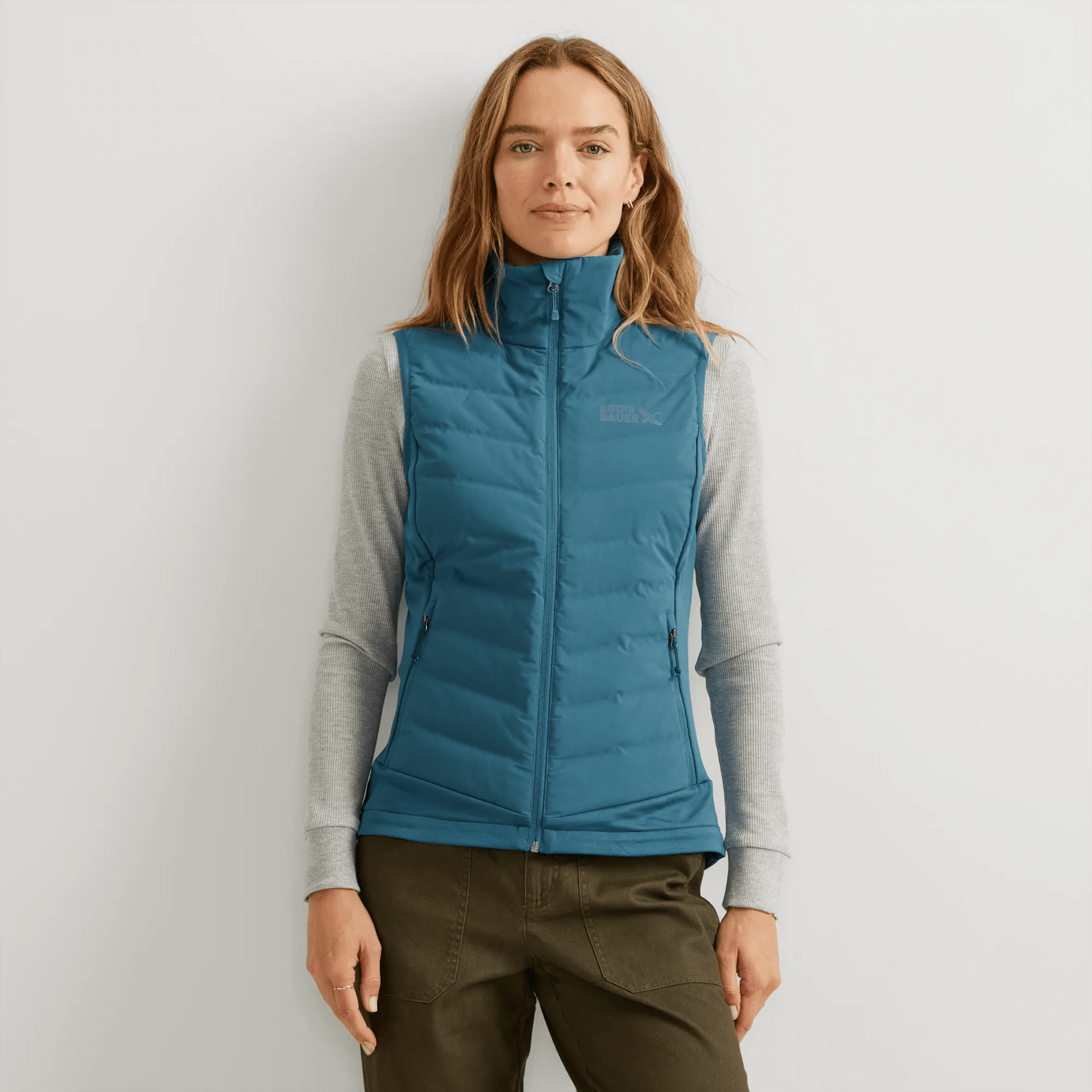 ジャケット・アウター 90s eddie bauer down vest ivory Vintage 60s