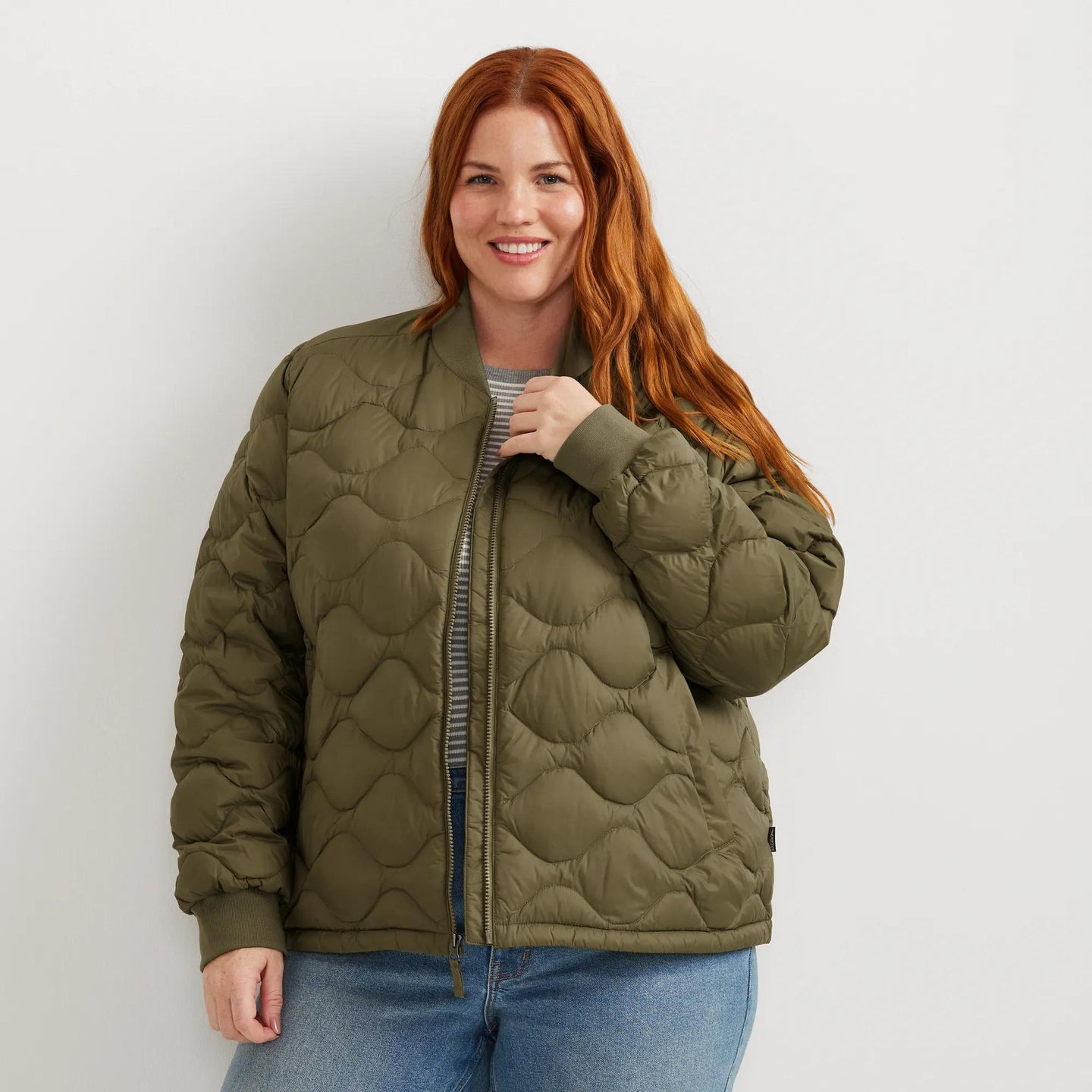 Women's Shaw Down Bomber Jacket-Alder-Plus-19