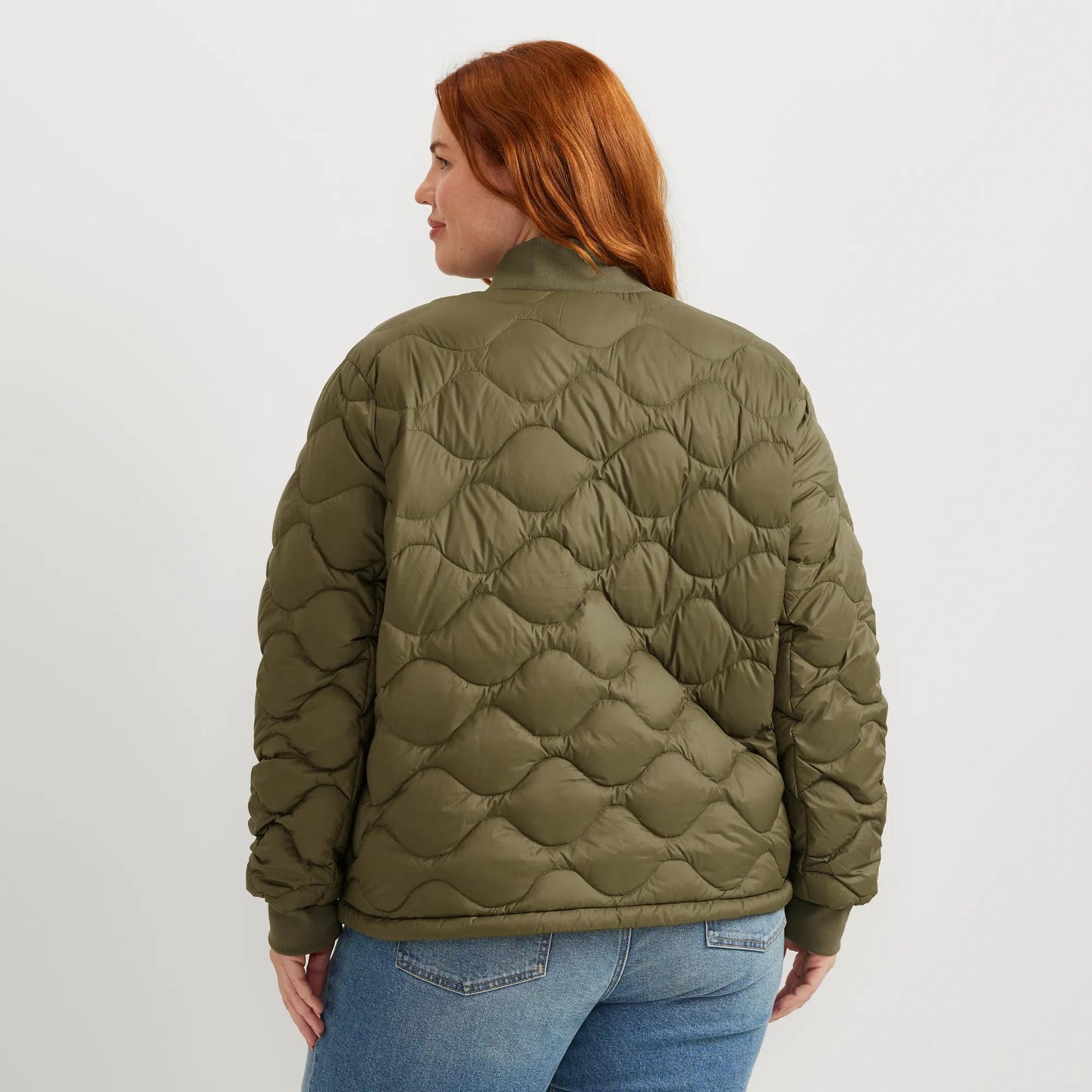 Women's Shaw Down Bomber Jacket-Alder-Plus-20