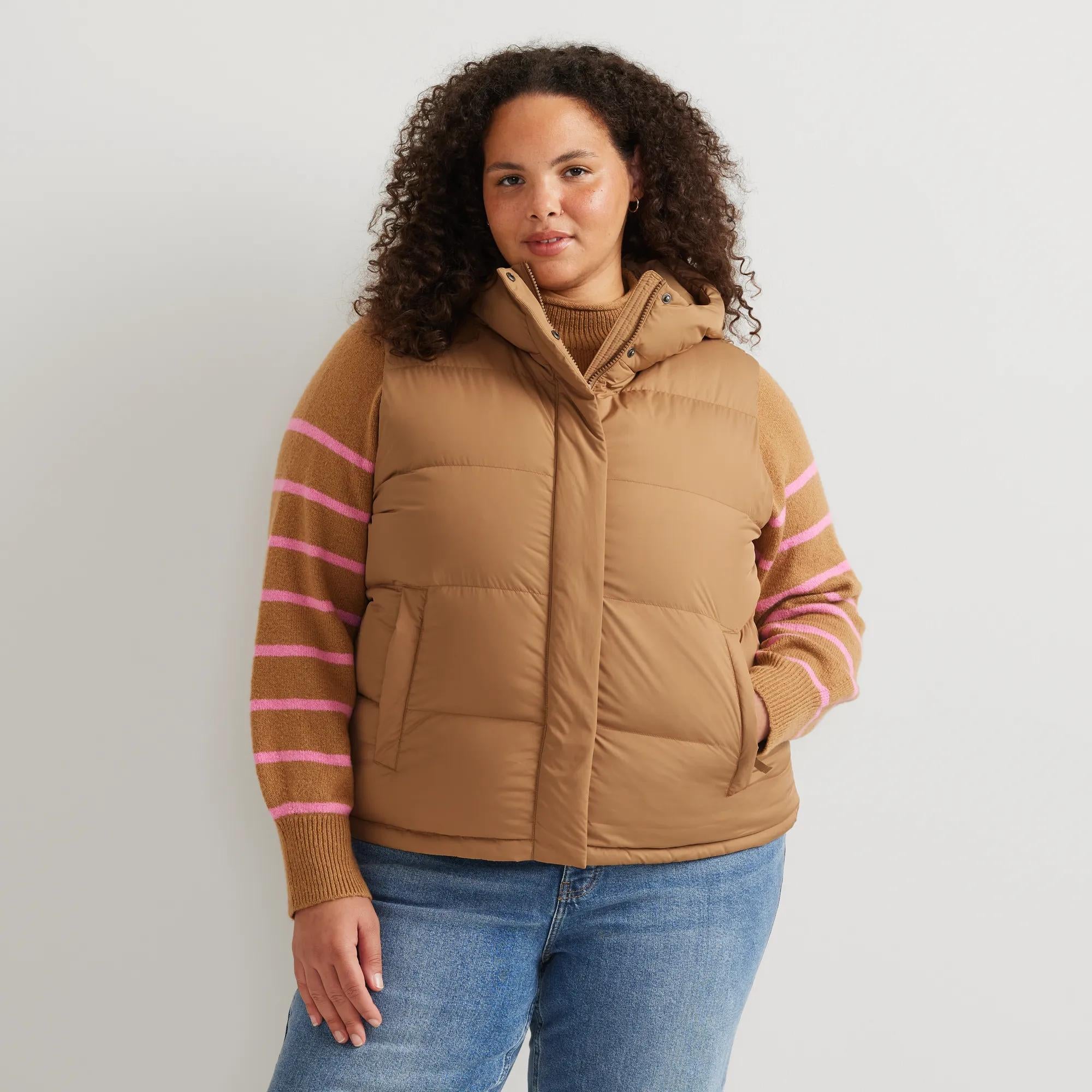 ジャケット・アウター Yeezy Down Vest Brown Sample SAMPLE Yeezy Season 8 Puffer Down Vest Runway Kanye West YZY SZN