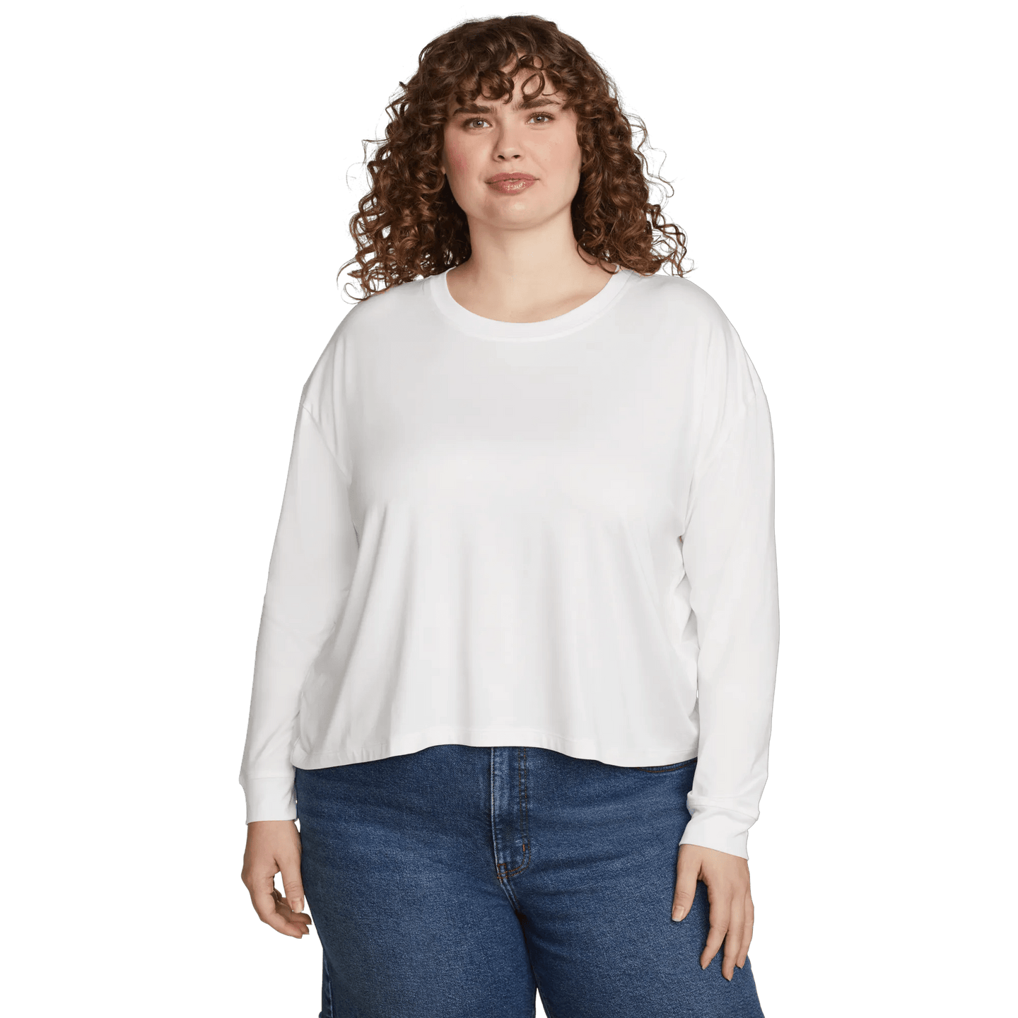 Women's Surreal Travel Long-Sleeve Shirt-White-Plus-5
