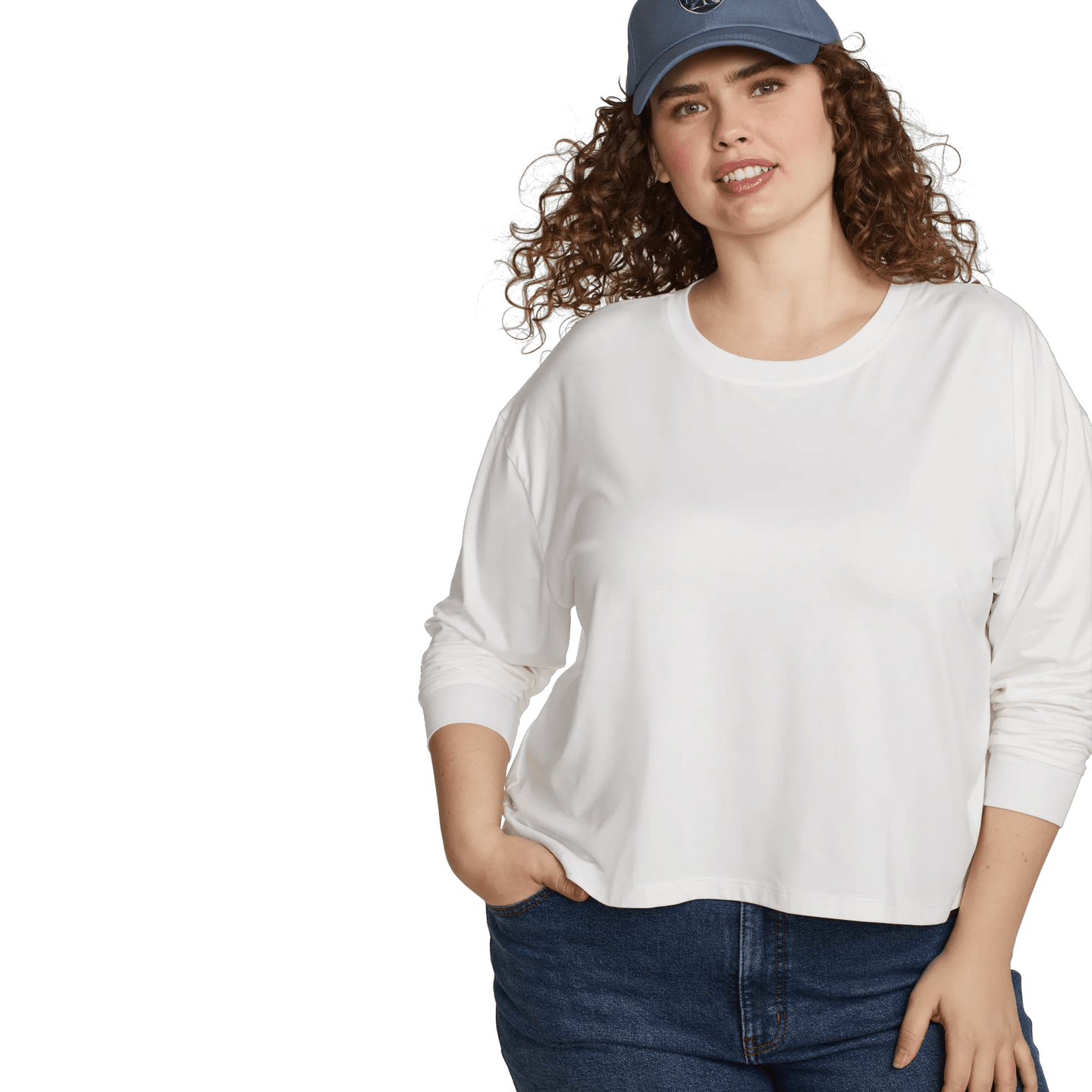 Women's Surreal Travel Long-Sleeve Shirt-White-Plus-9