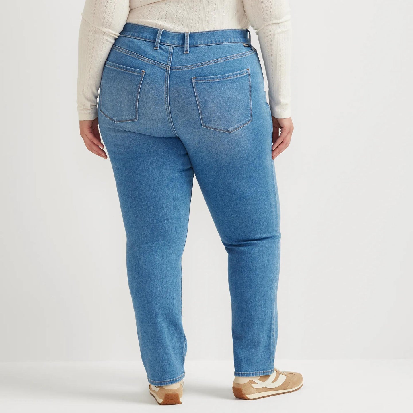 Women's Venture Stretch High-Rise Straight Leg Jeans-Creek-Plus-5