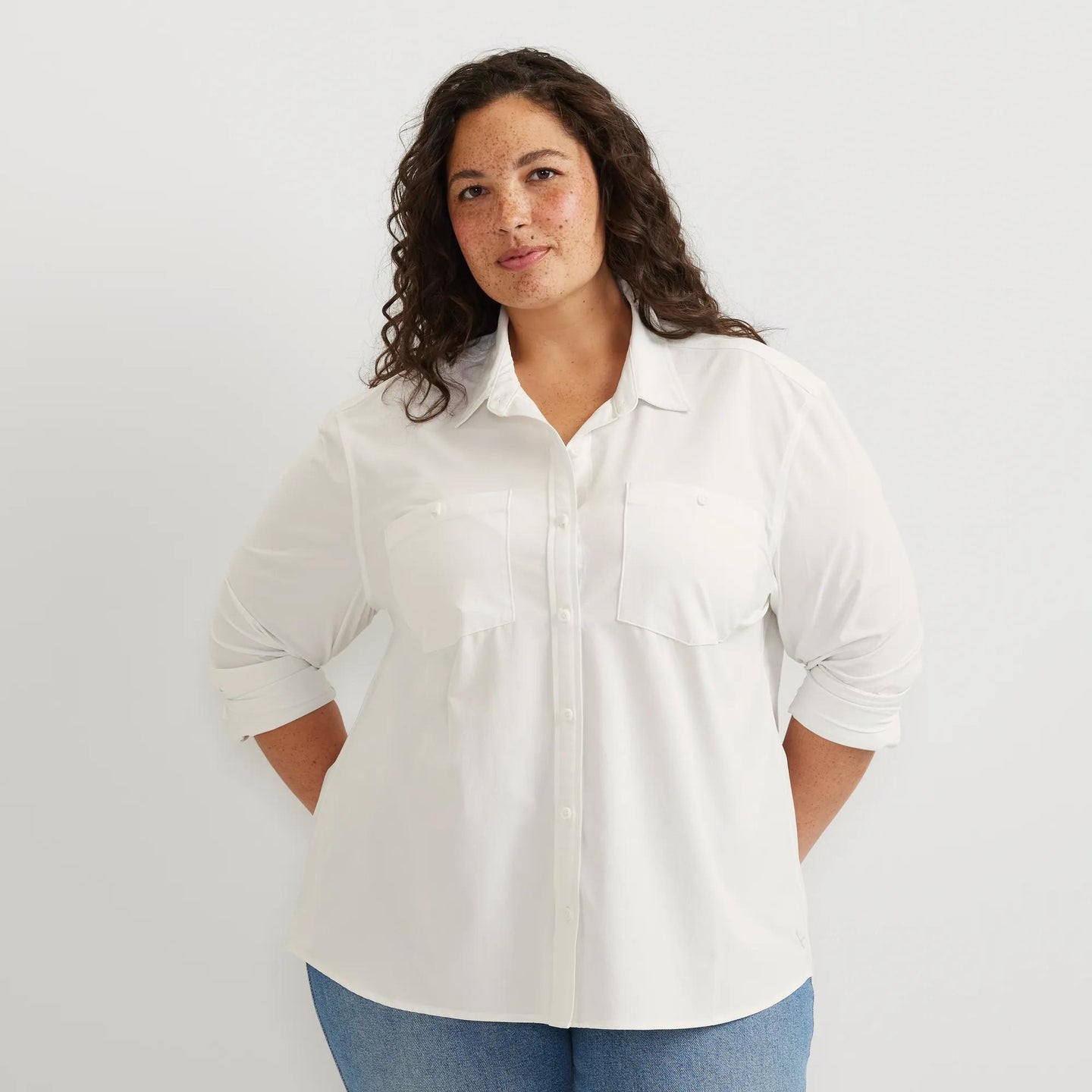 Women's Departure 3.0 LS Shirt-Snow-Plus-16