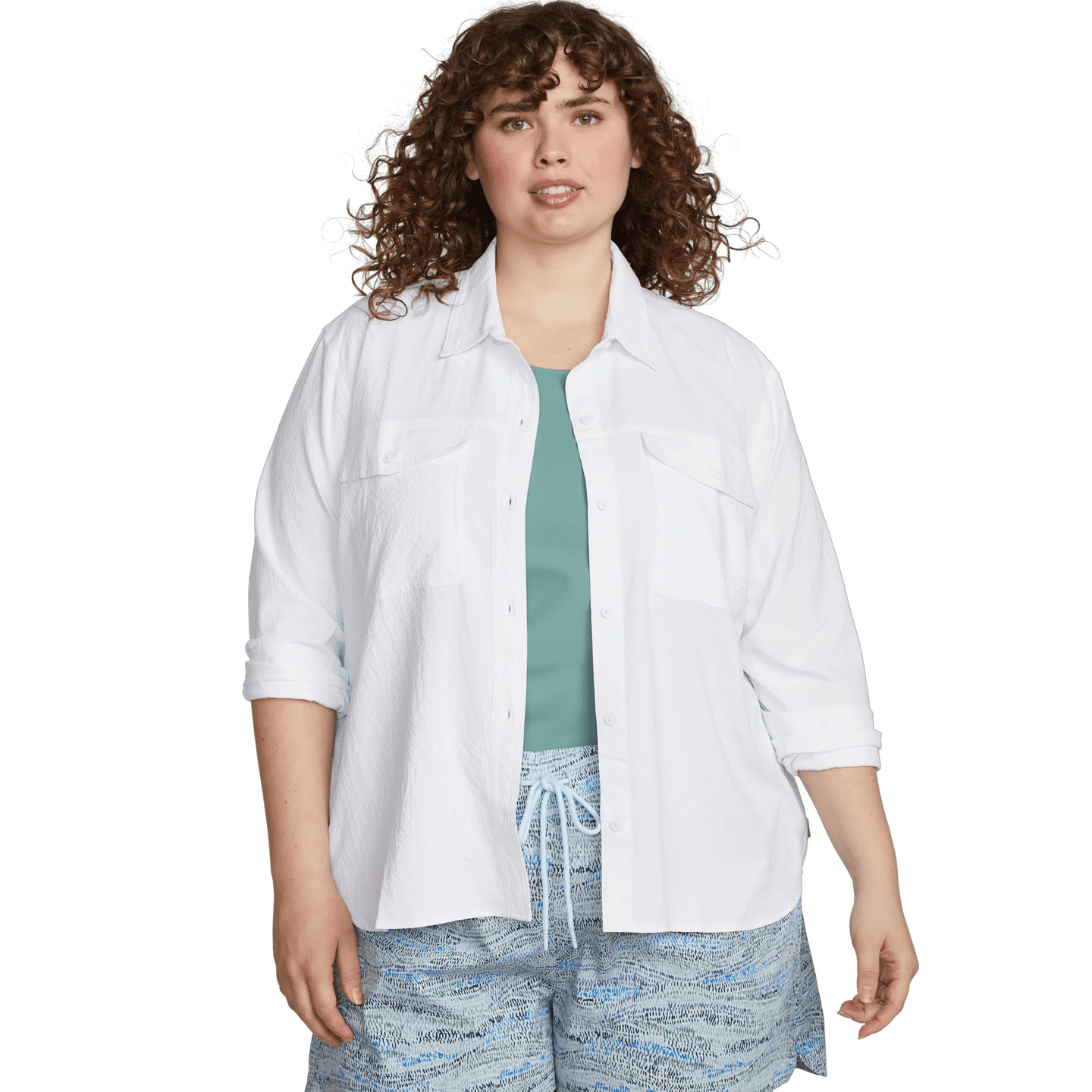 Women's Long-Sleeve Mountain 3.0 Shirt - Solid-White-Plus-2